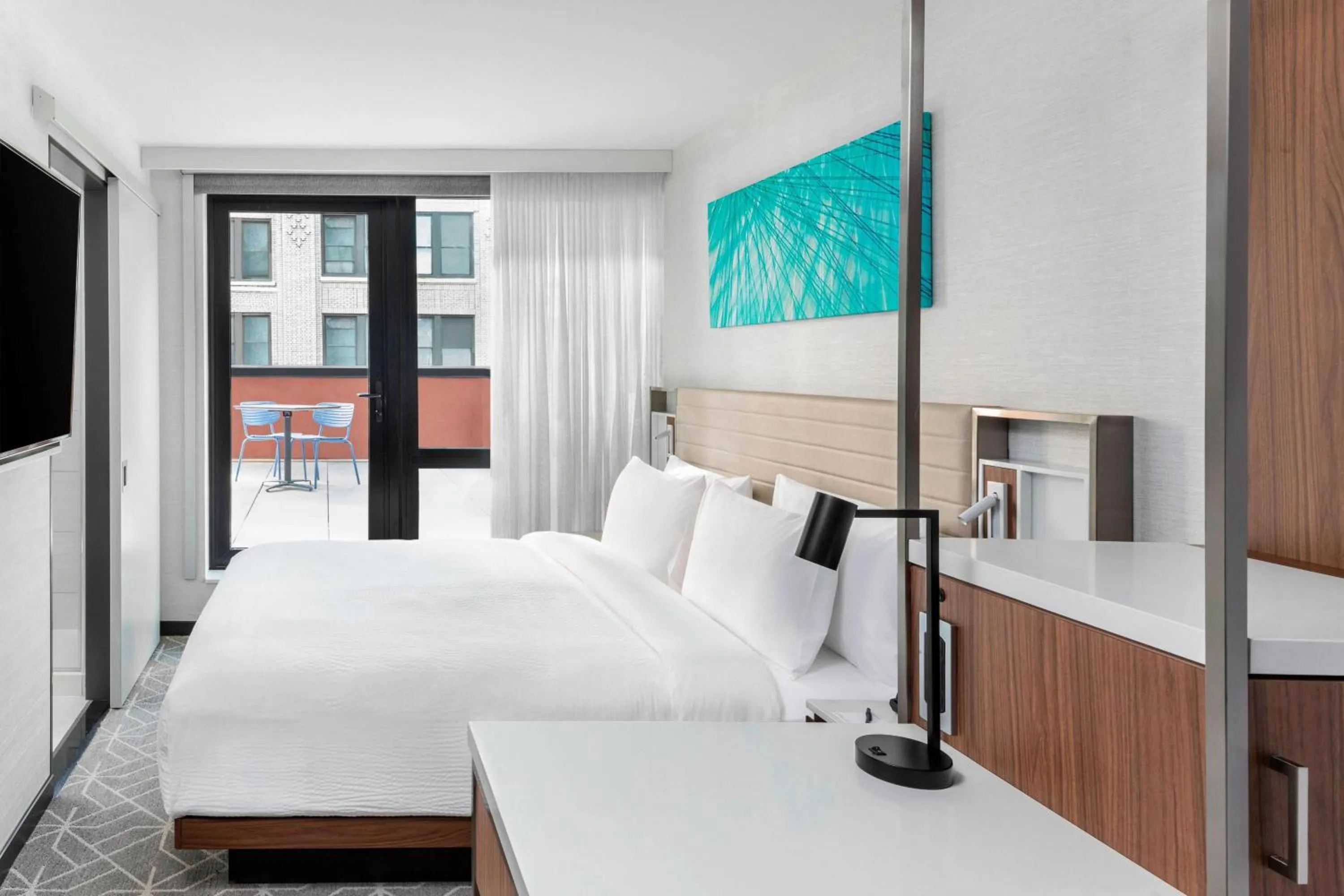 Photo of the whole room, Bed in SpringHill Suites by Marriott New York Manhattan/Times Square South