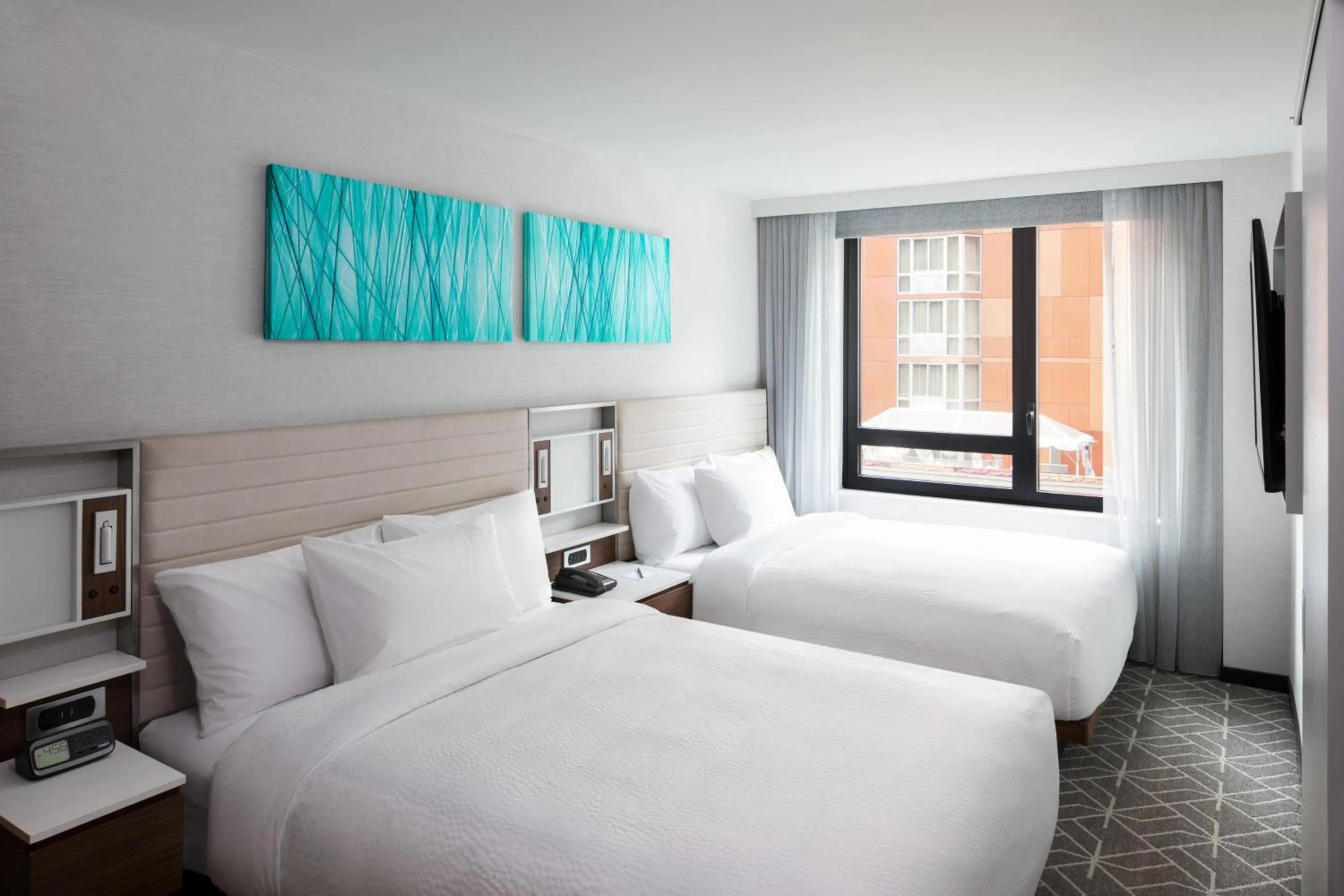 Photo of the whole room, Bed in SpringHill Suites by Marriott New York Manhattan/Times Square South