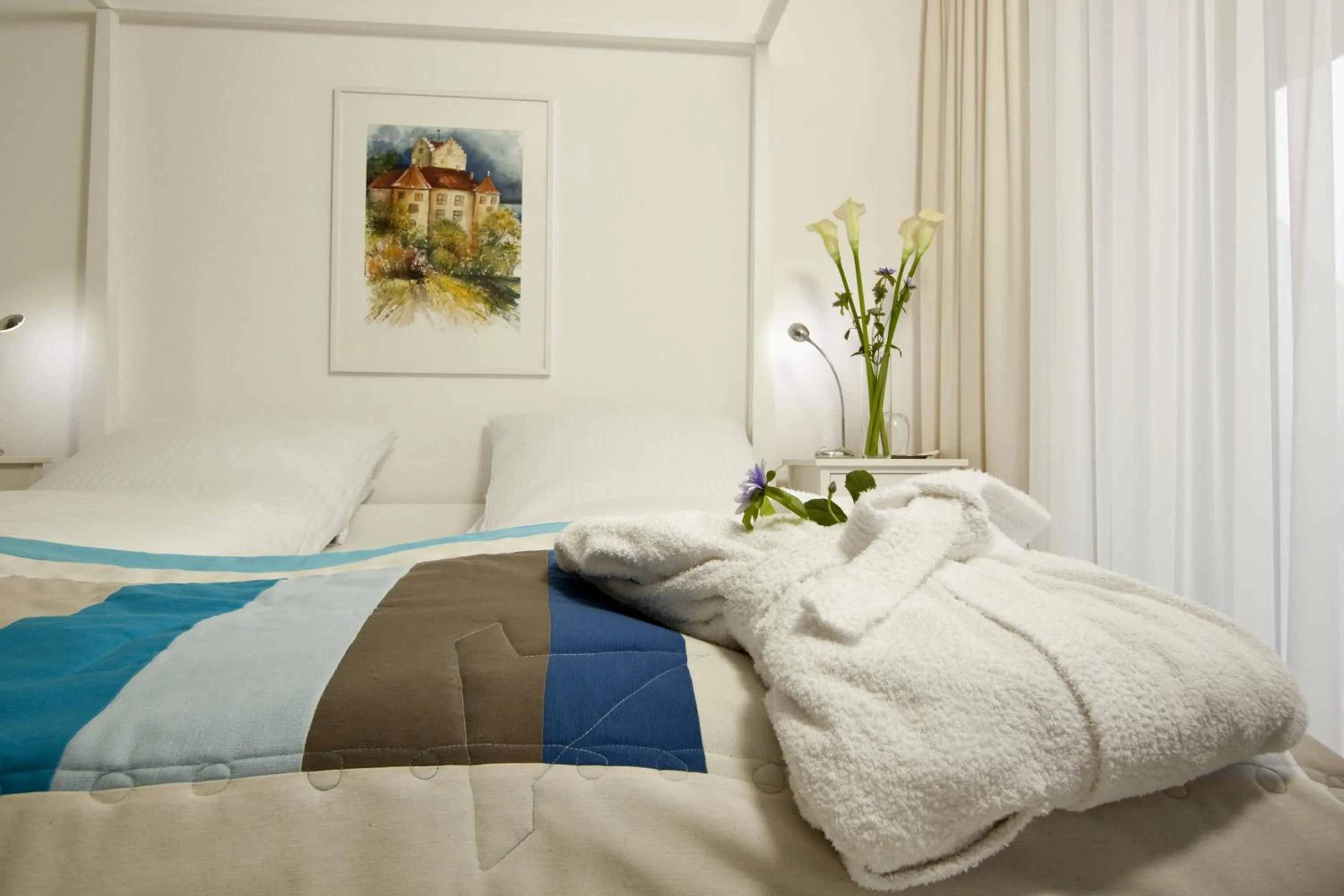 Bedroom in Lupinenhotel Bodensee