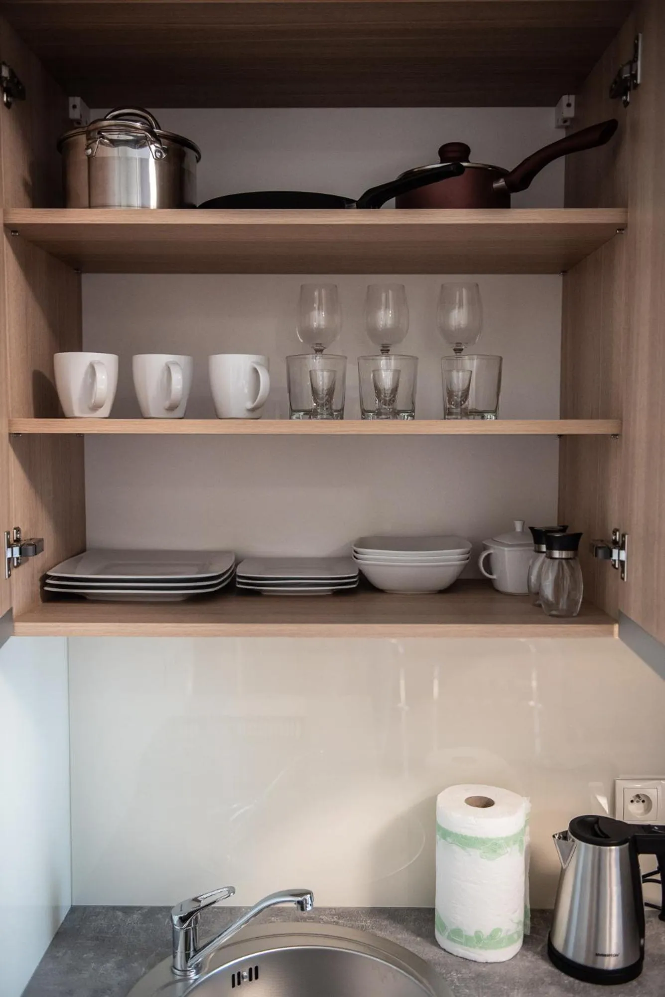 Kitchen or kitchenette in Metropolis Apartamenty Centrum