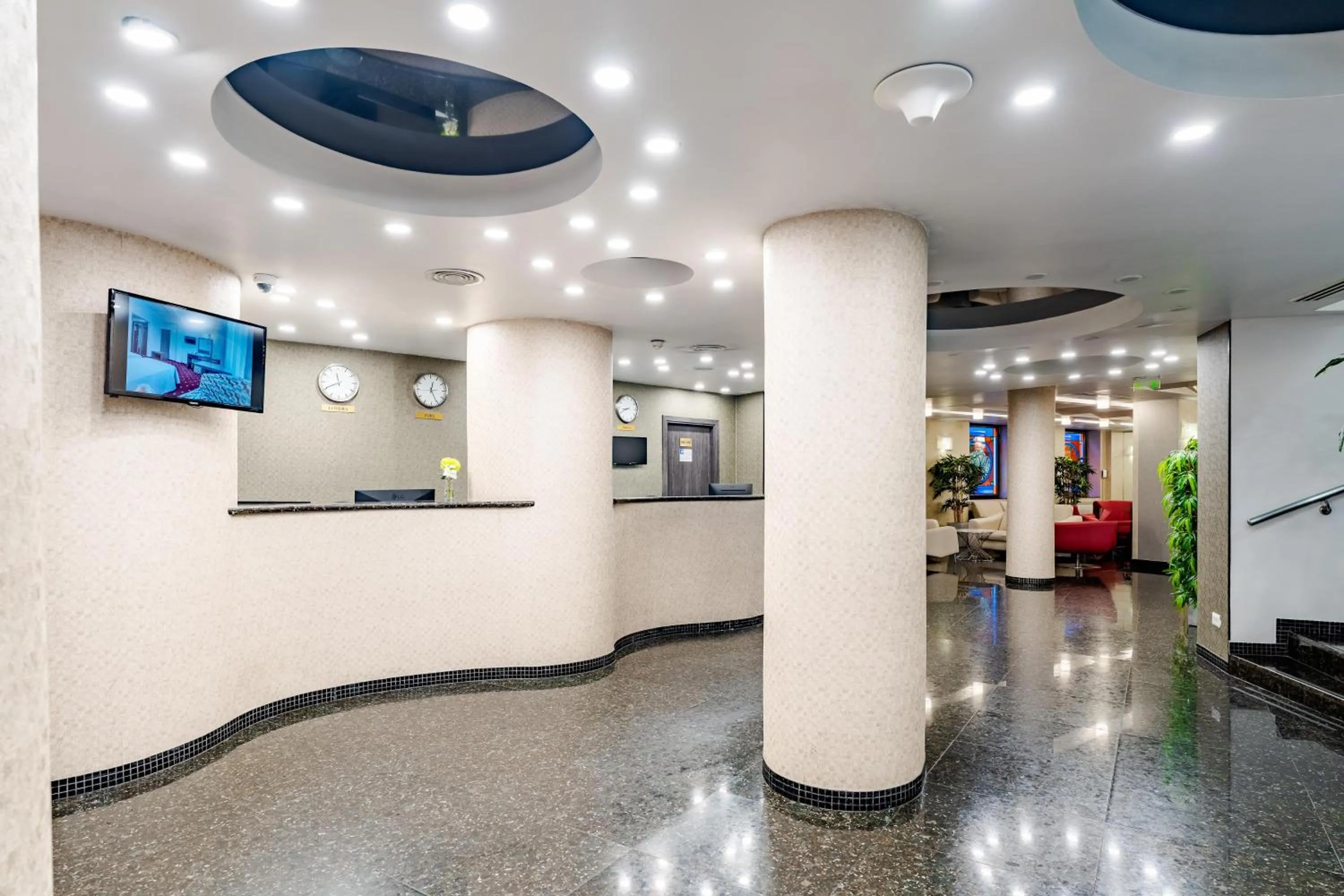 Lobby or reception in Hotel Minerva