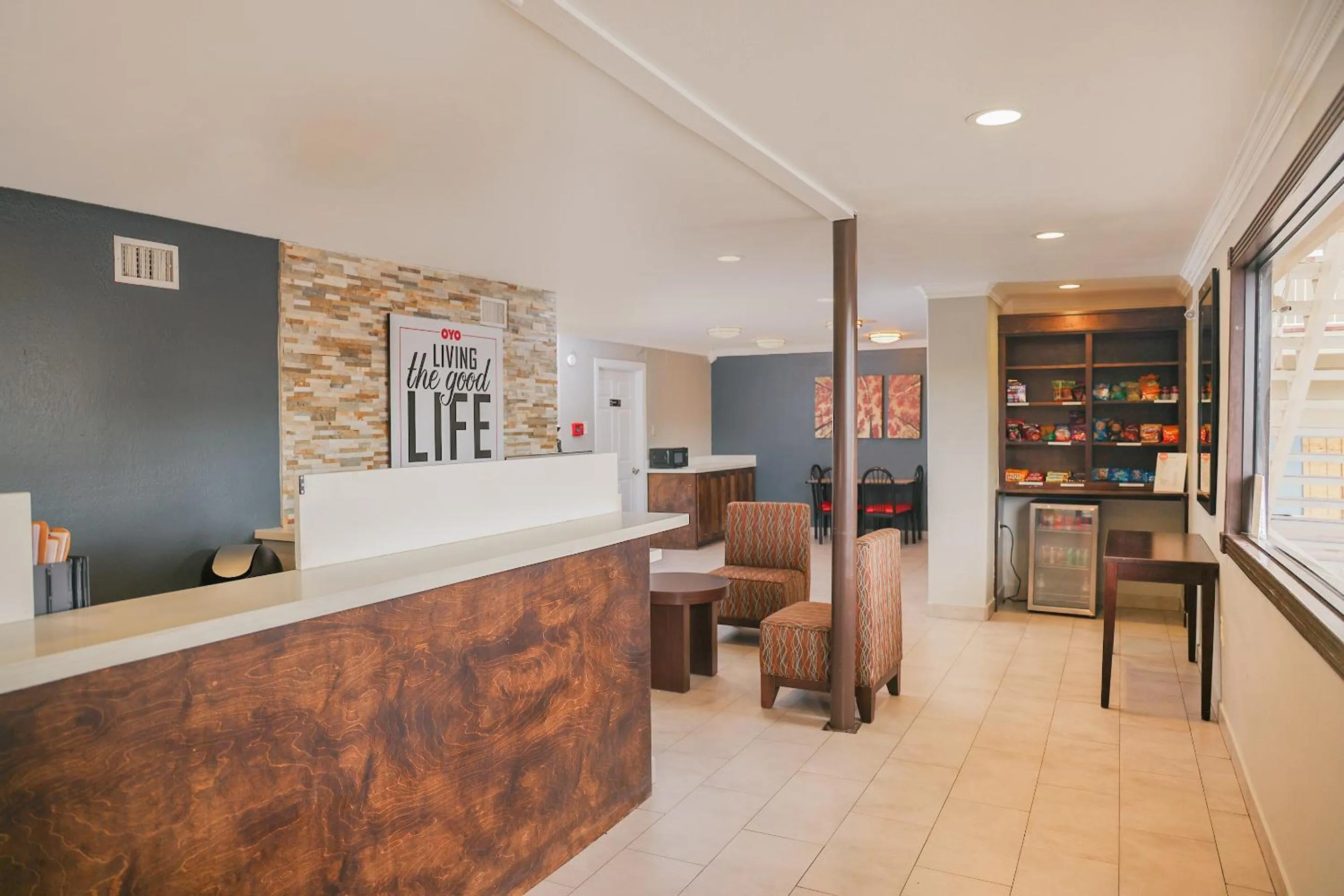 Lobby or reception in OYO Hotel McAllen Airport South