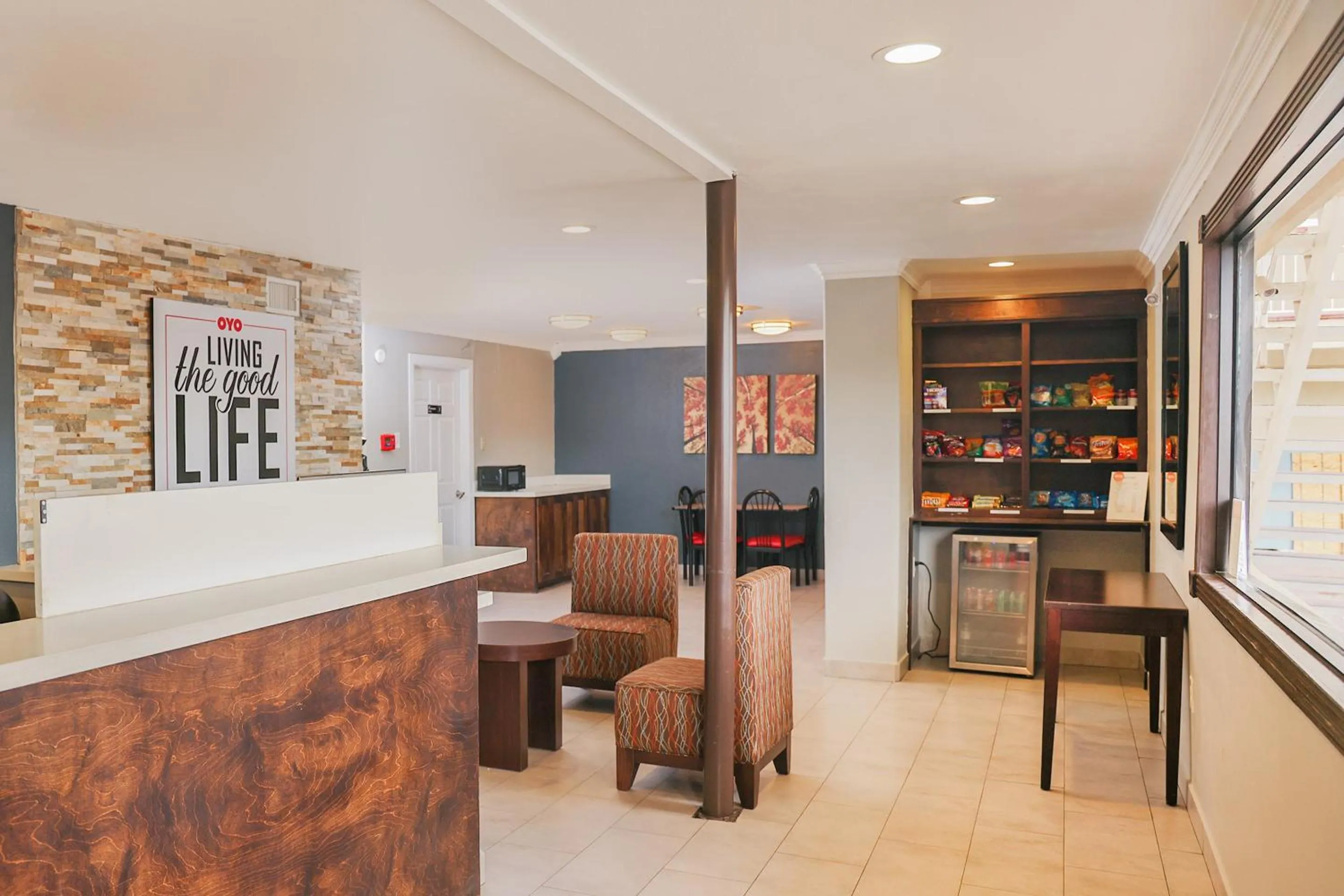 Lobby or reception in OYO Hotel McAllen Airport South