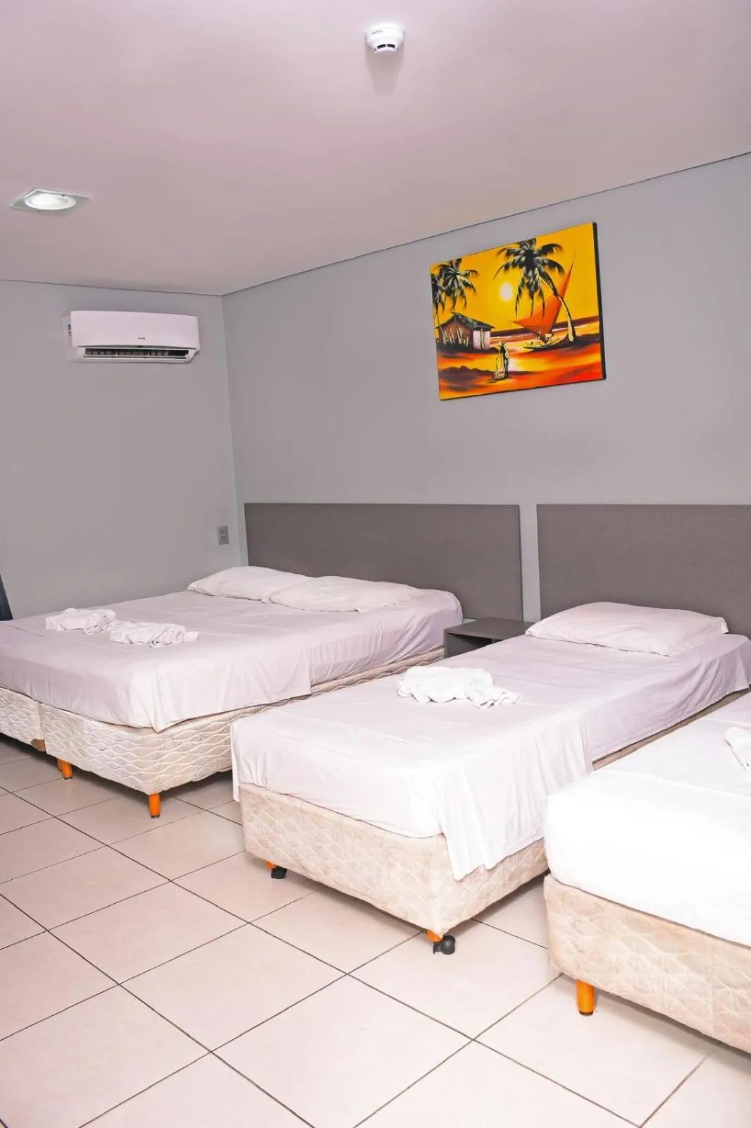 Bed in Hotel Aquarius