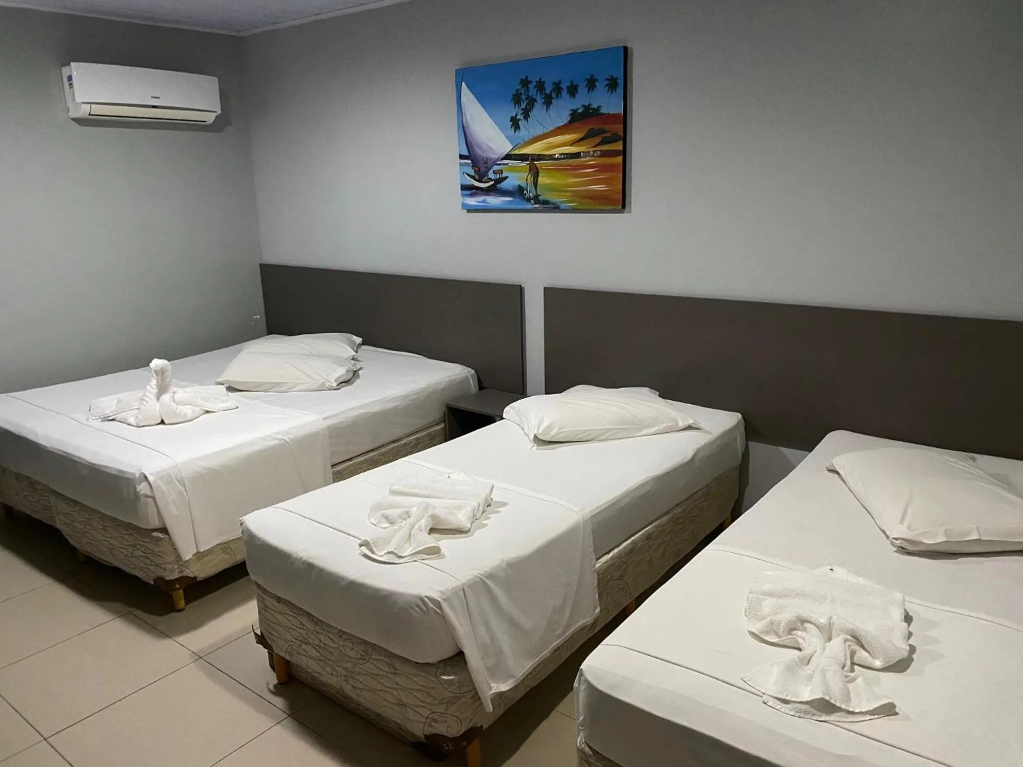 Bed in Hotel Aquarius