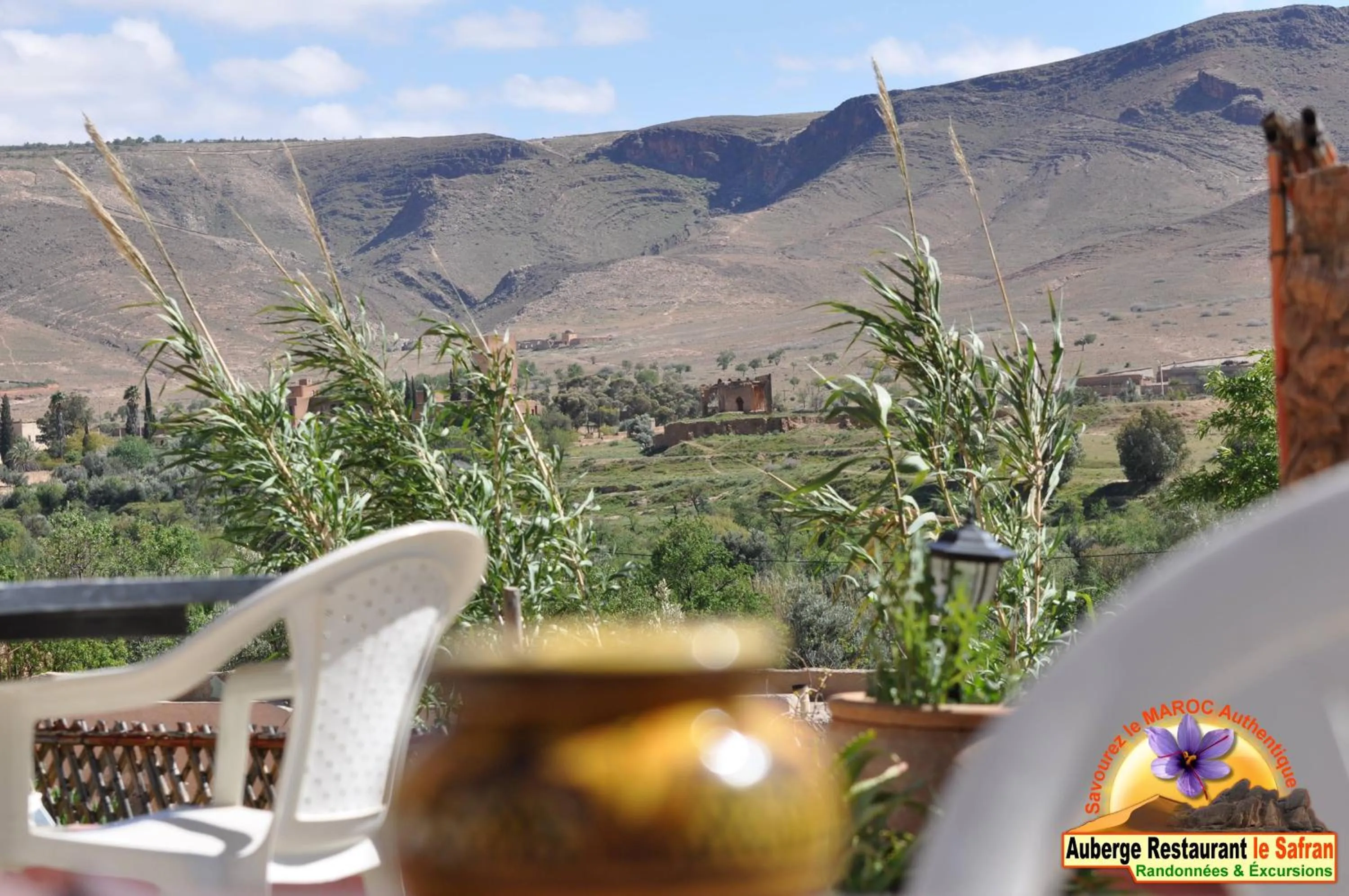Balcony/Terrace in Auberge Restaurant le Safran