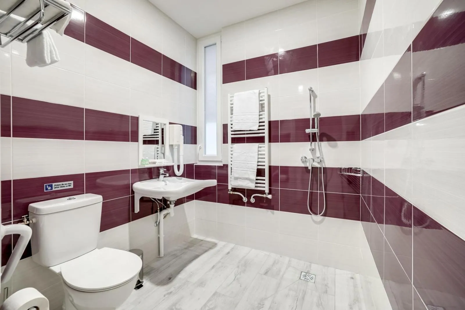 Shower in Paris Hotel