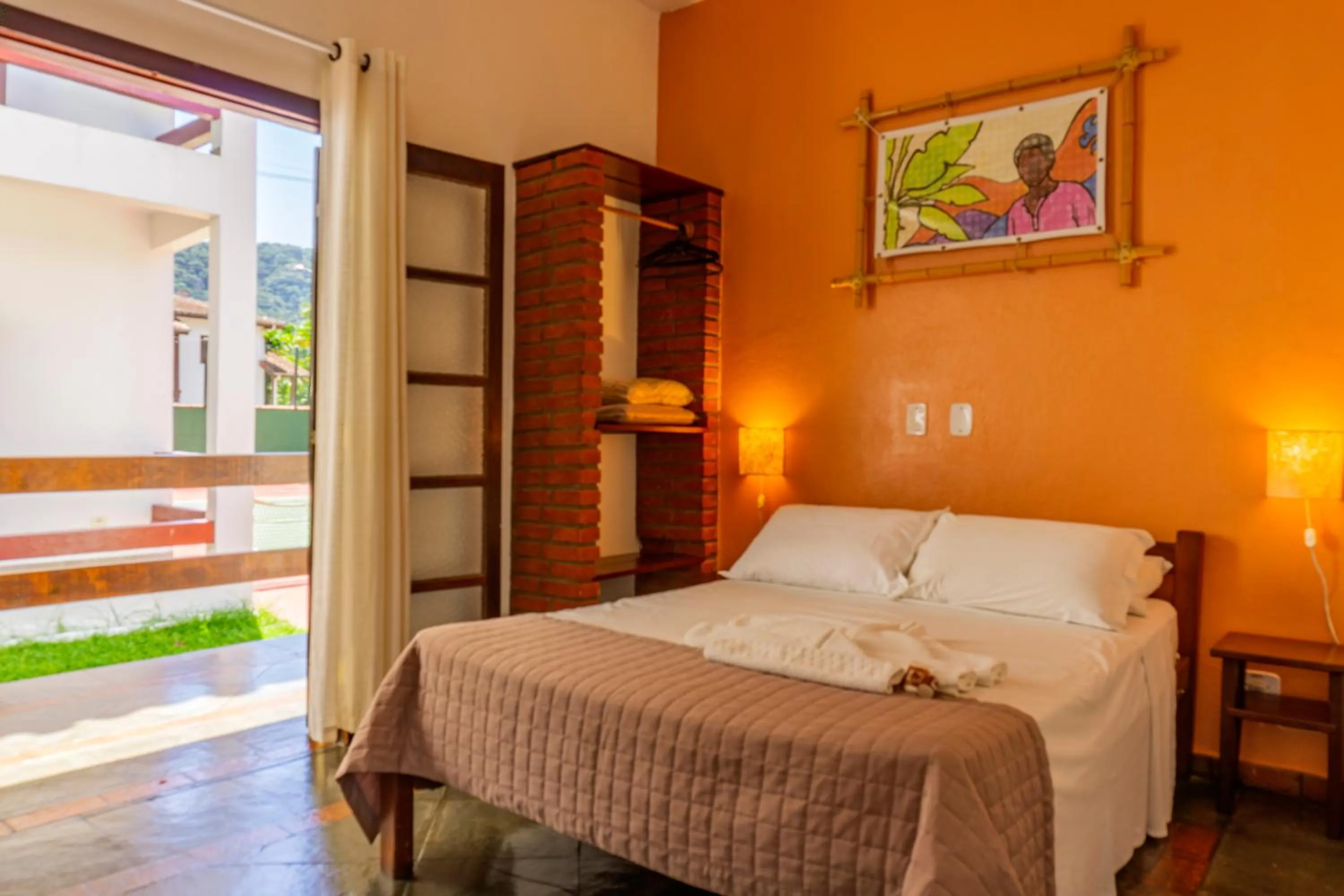 Bed in Pousada Casarão