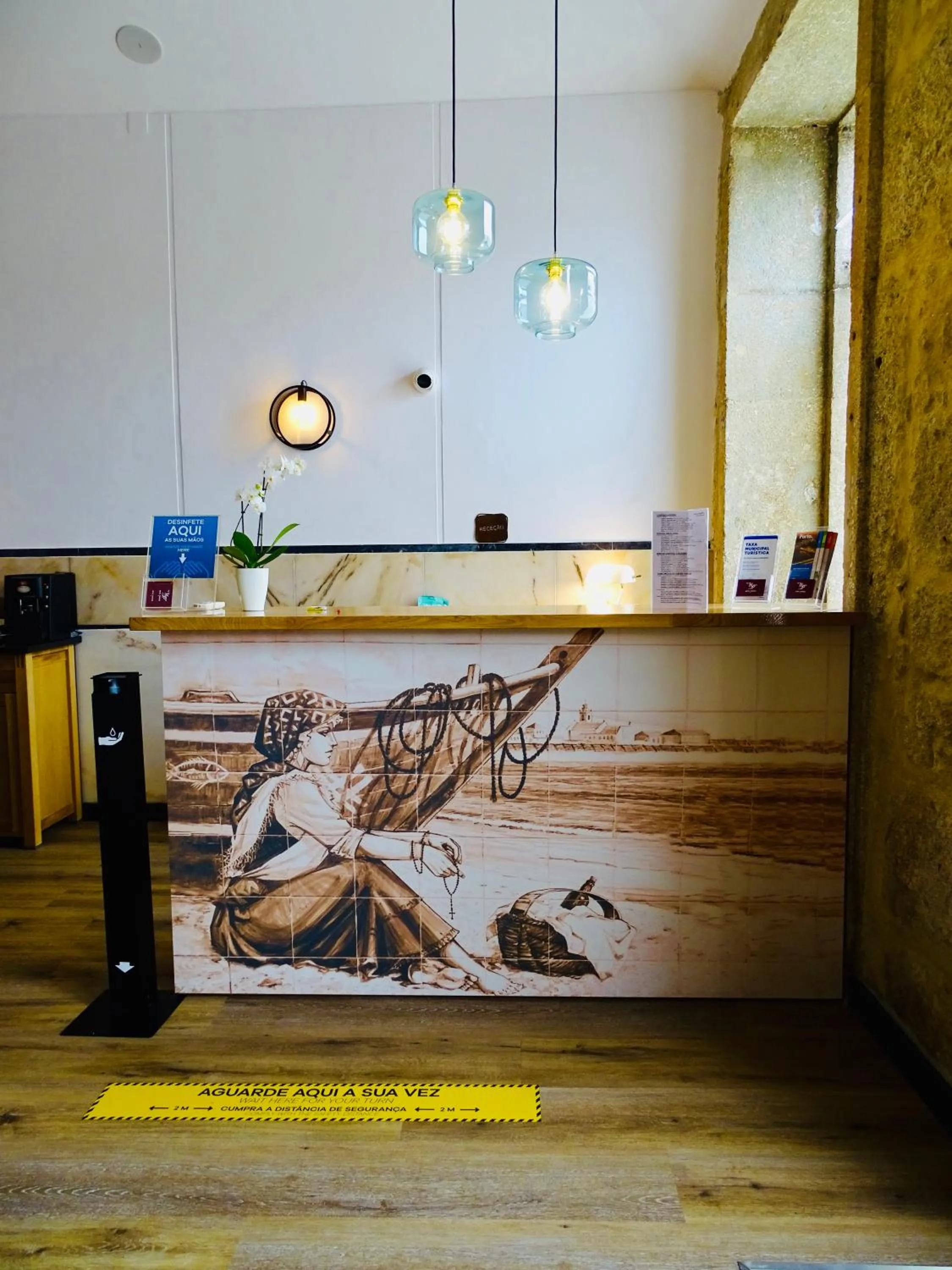 Lobby or reception in Poveira Hotel