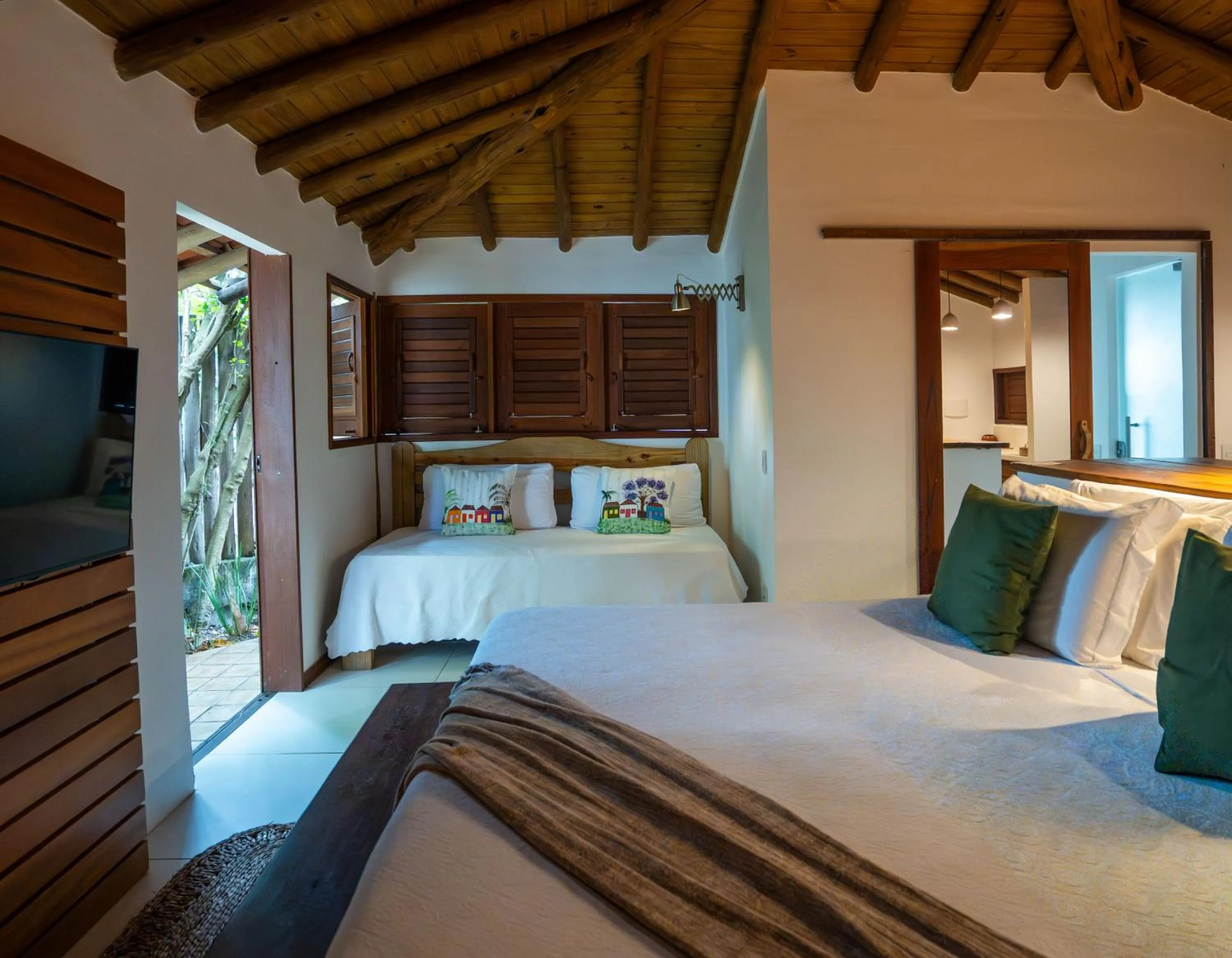 Bed in Casa e Pousada Alecrim