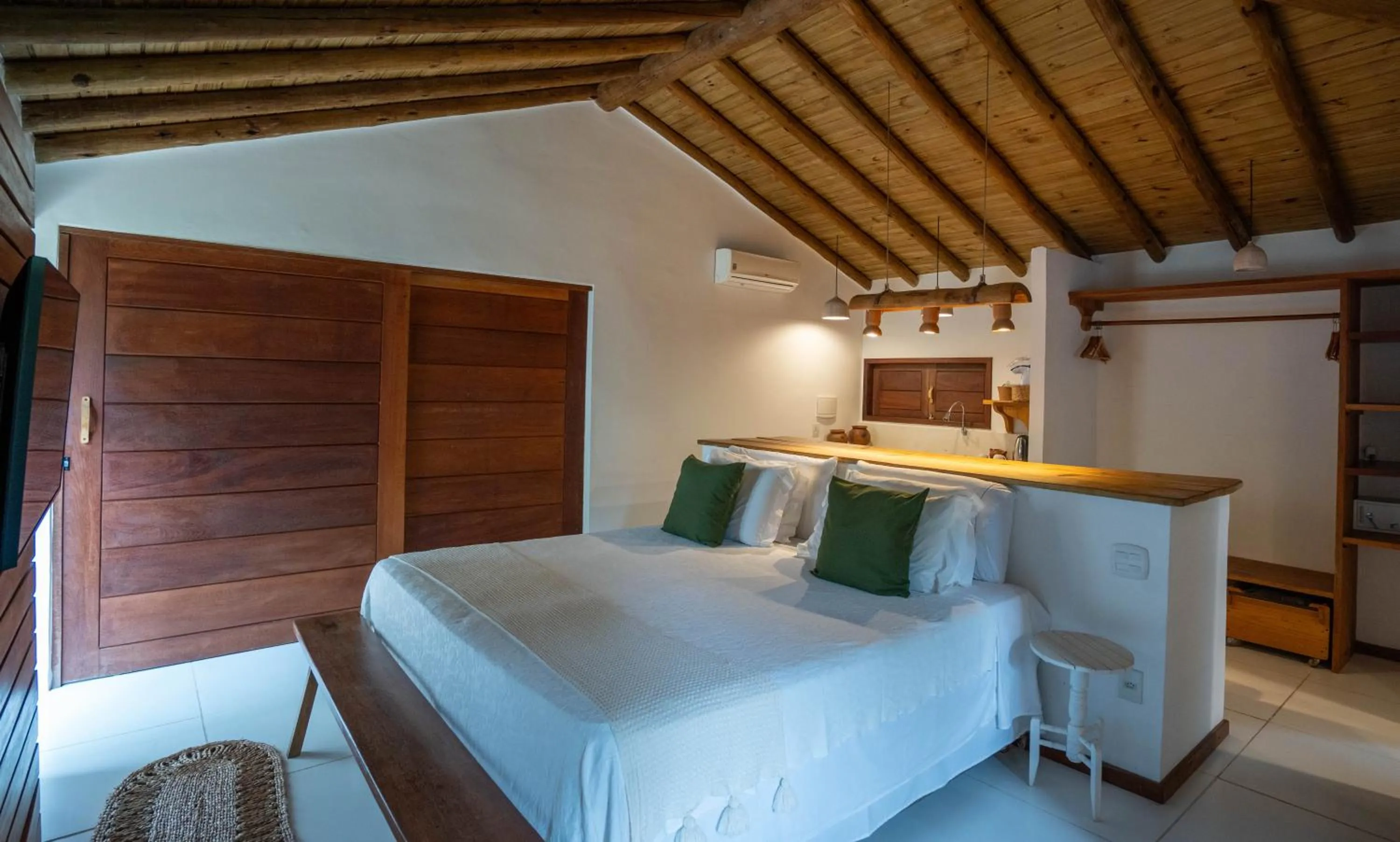 Bed in Casa e Pousada Alecrim