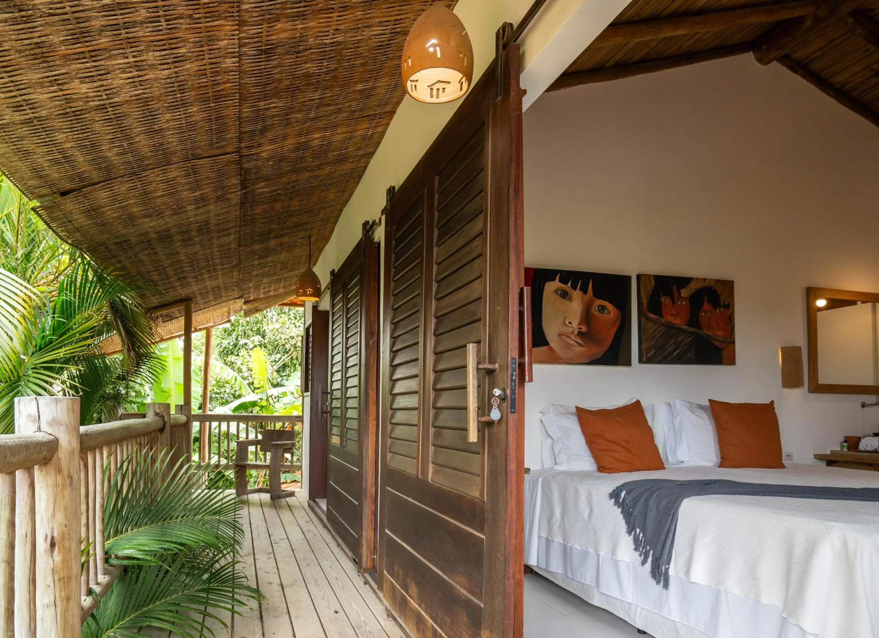 Bed in Casa e Pousada Alecrim