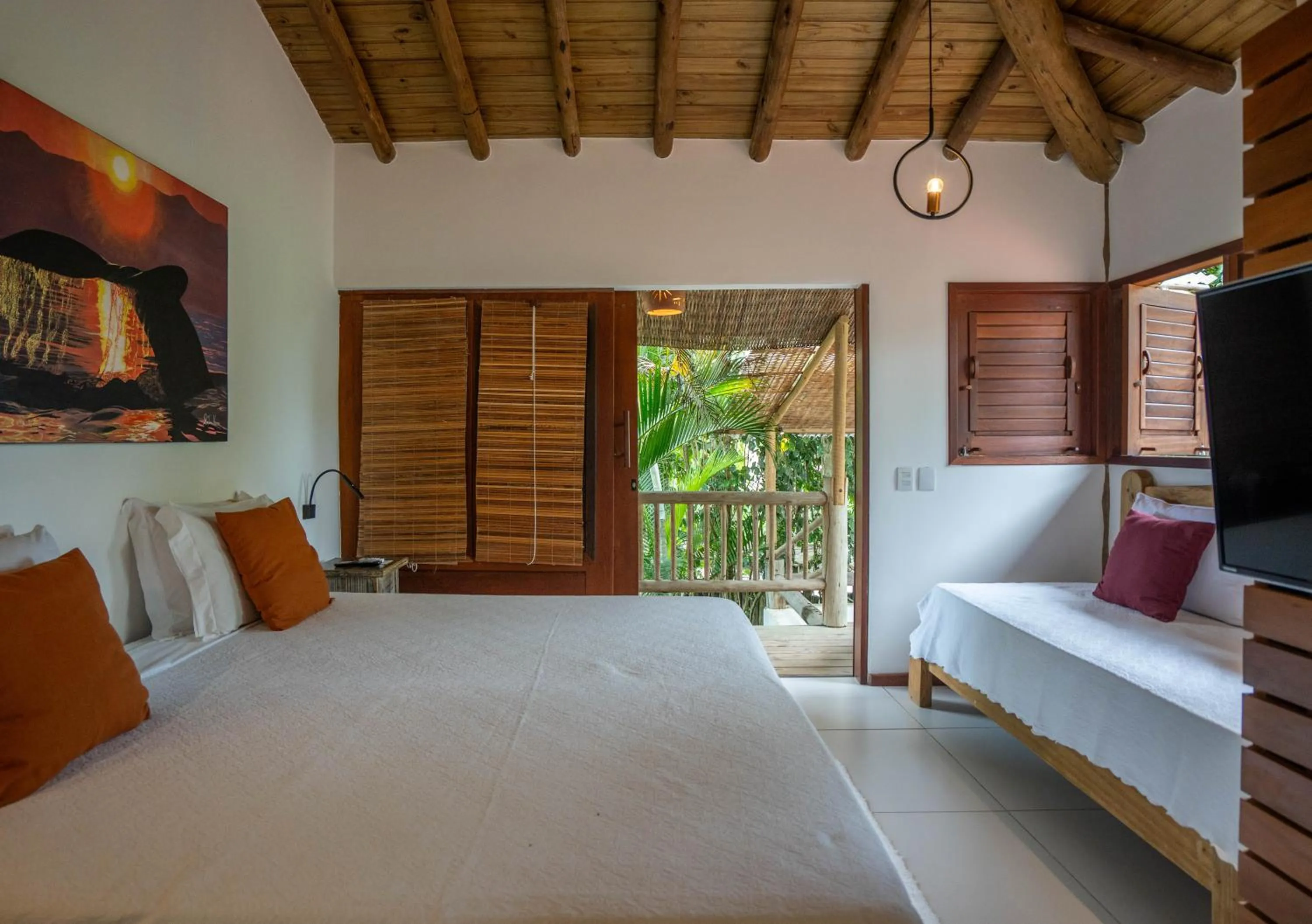 Bed in Casa e Pousada Alecrim