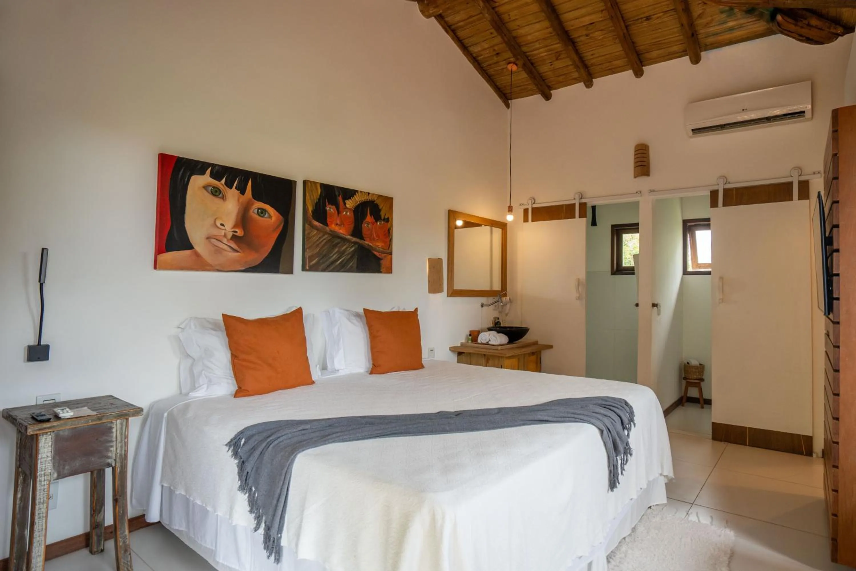 Bed in Casa e Pousada Alecrim