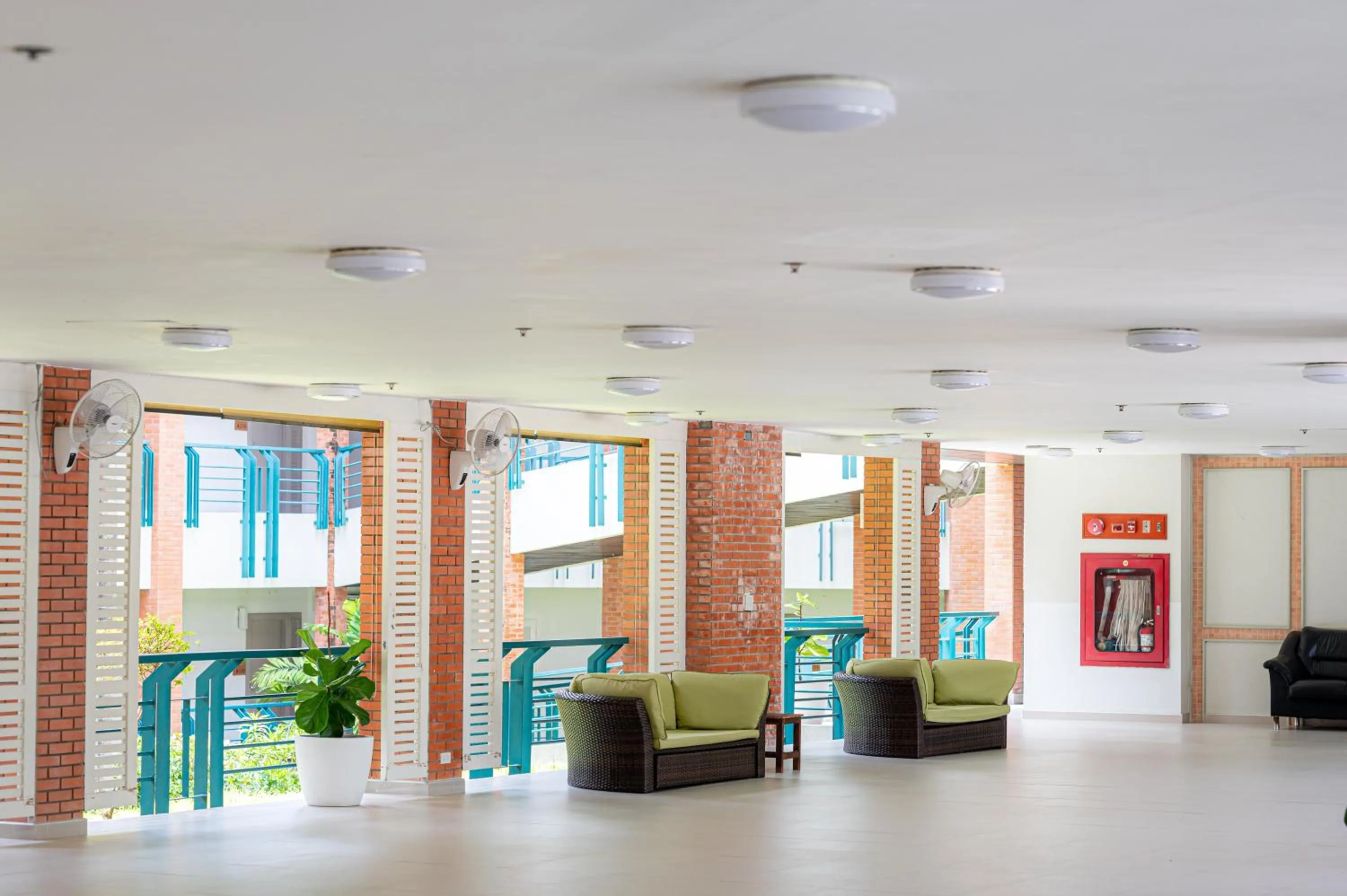 Seating area in Eco Hotel by Thammasat