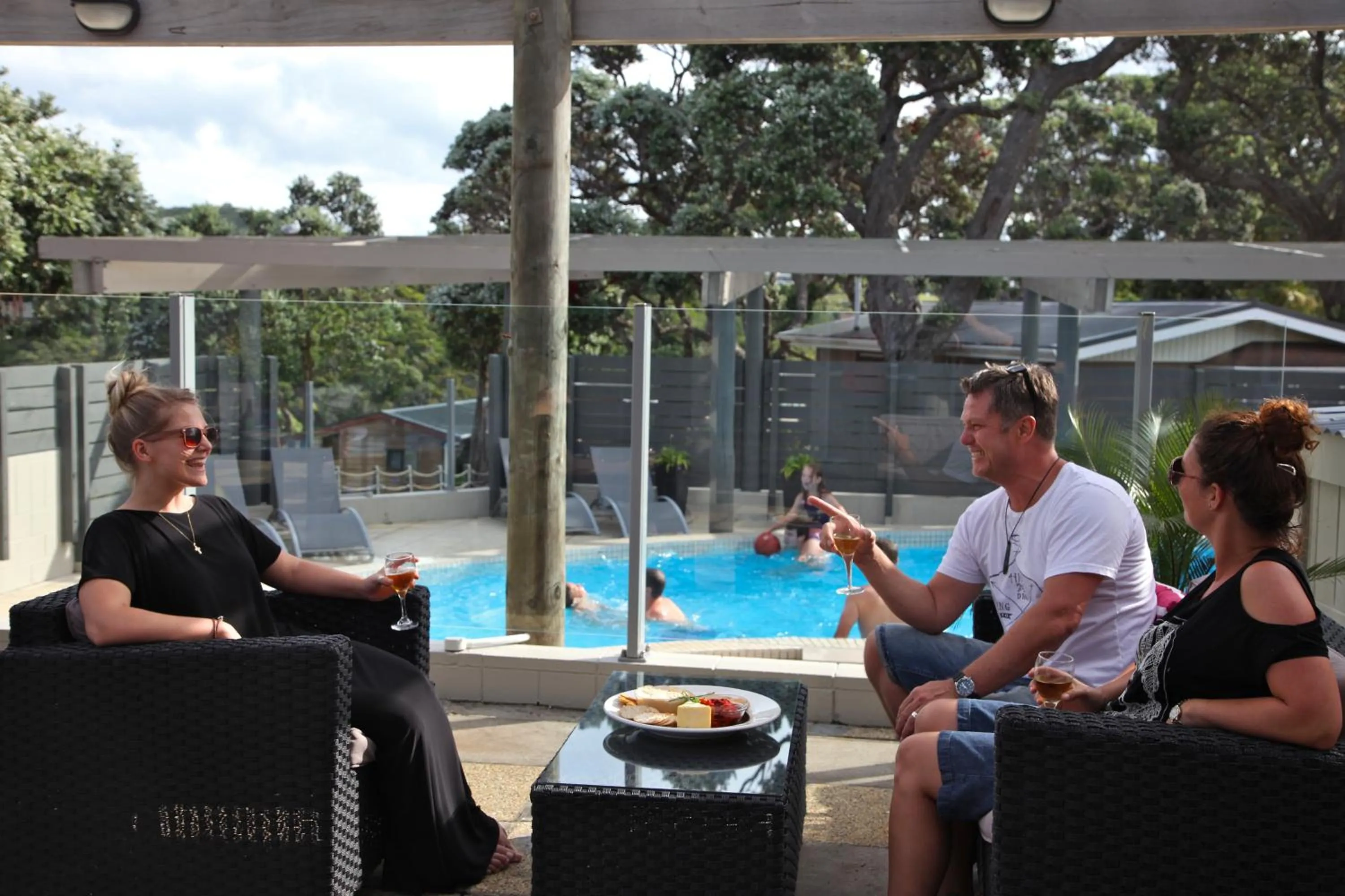 group of guests in Pacific Rendezvous Resort