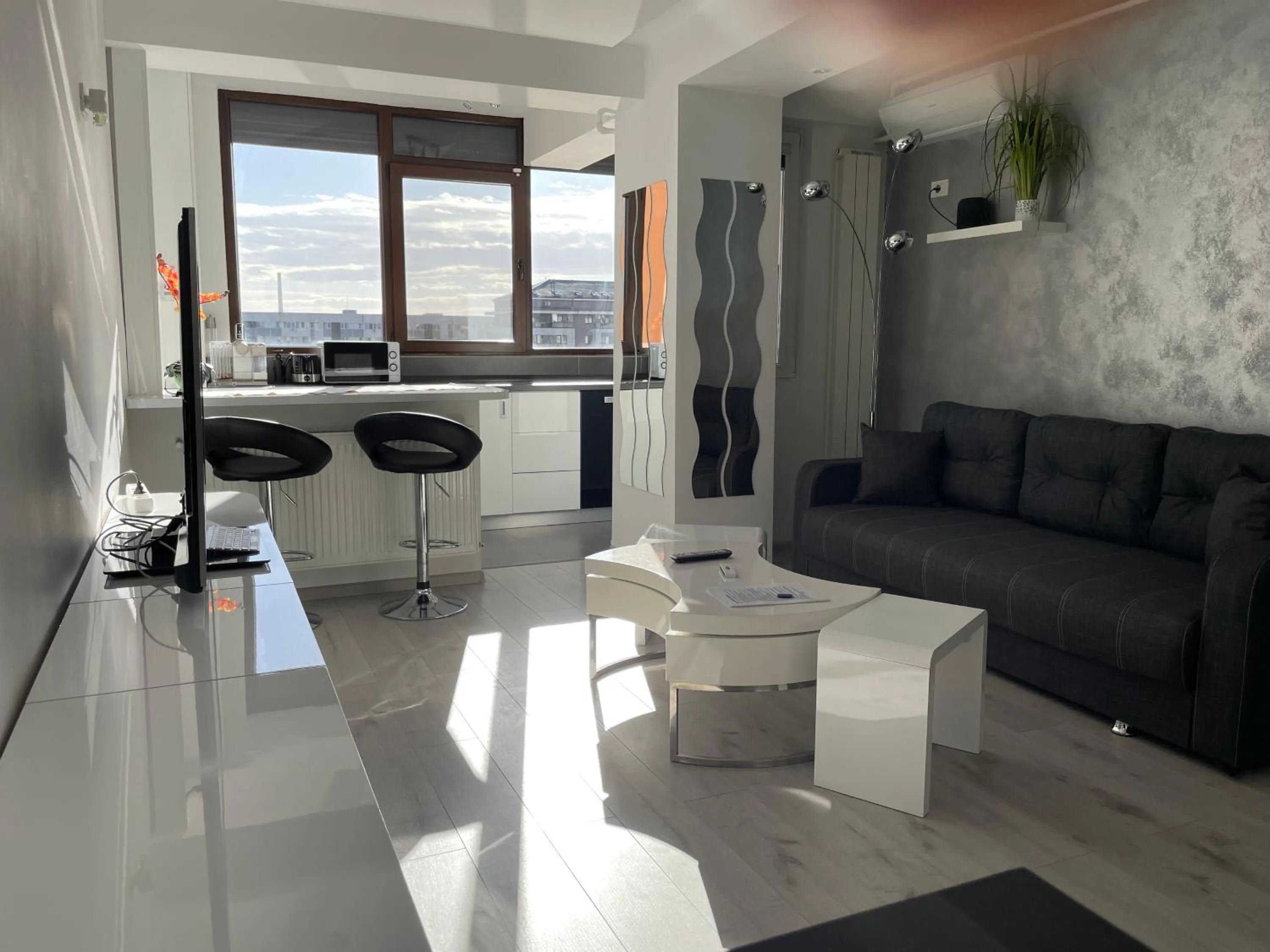 Living room in Luxury Two Room Apartment Residence Militari M3
