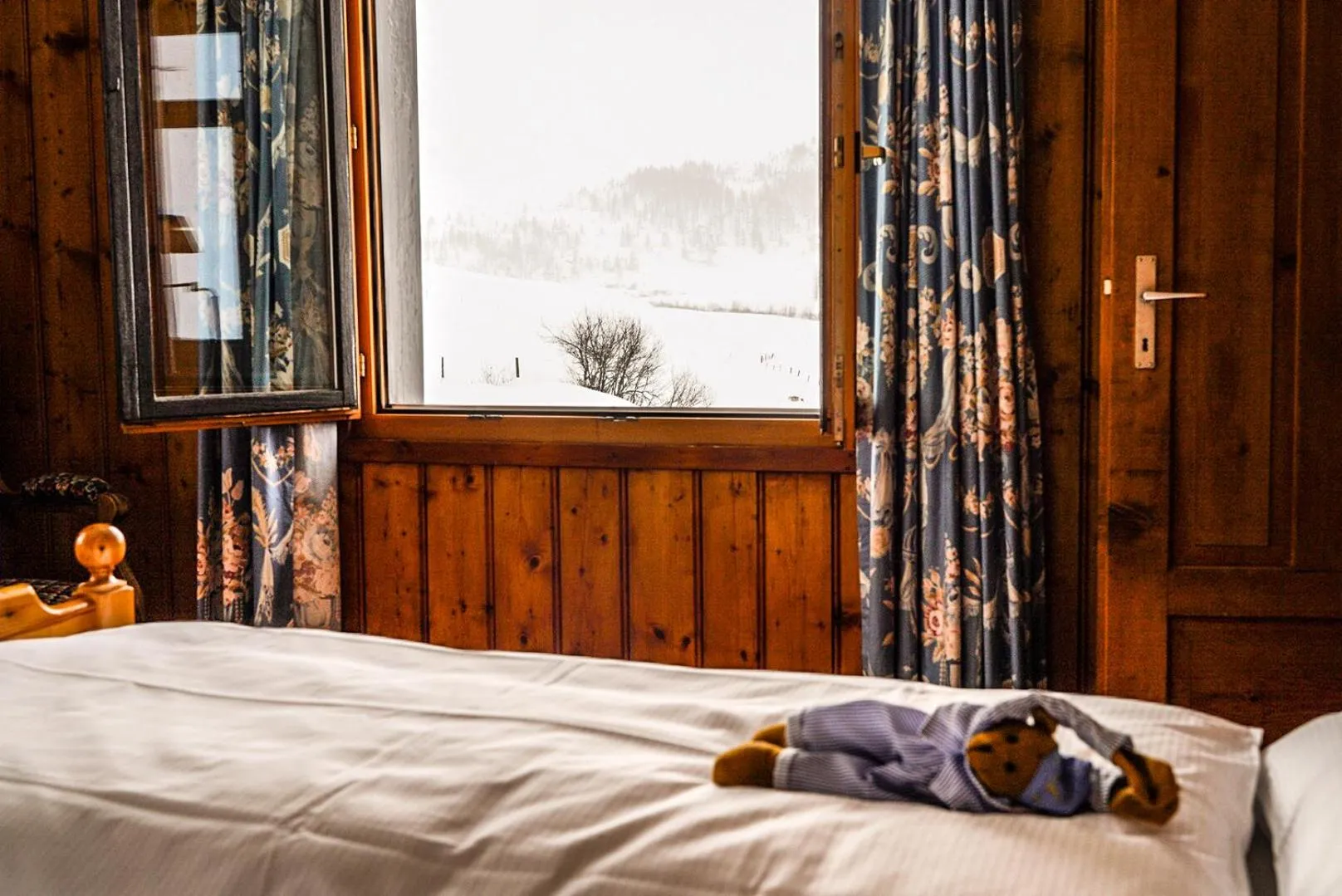 Mountain view, Bed in Hotel Fex