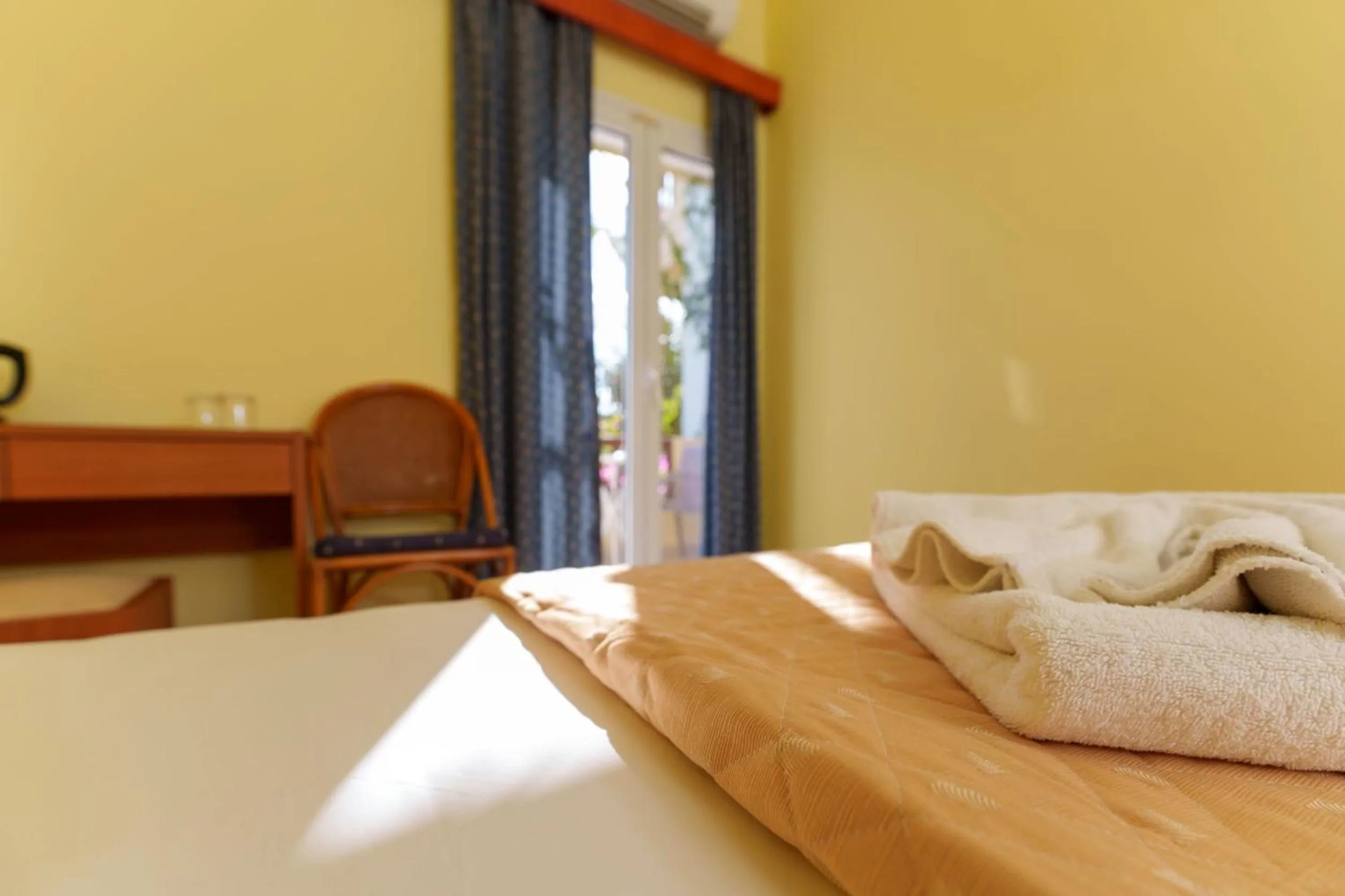 Bed in Dedalos Beach Hotel