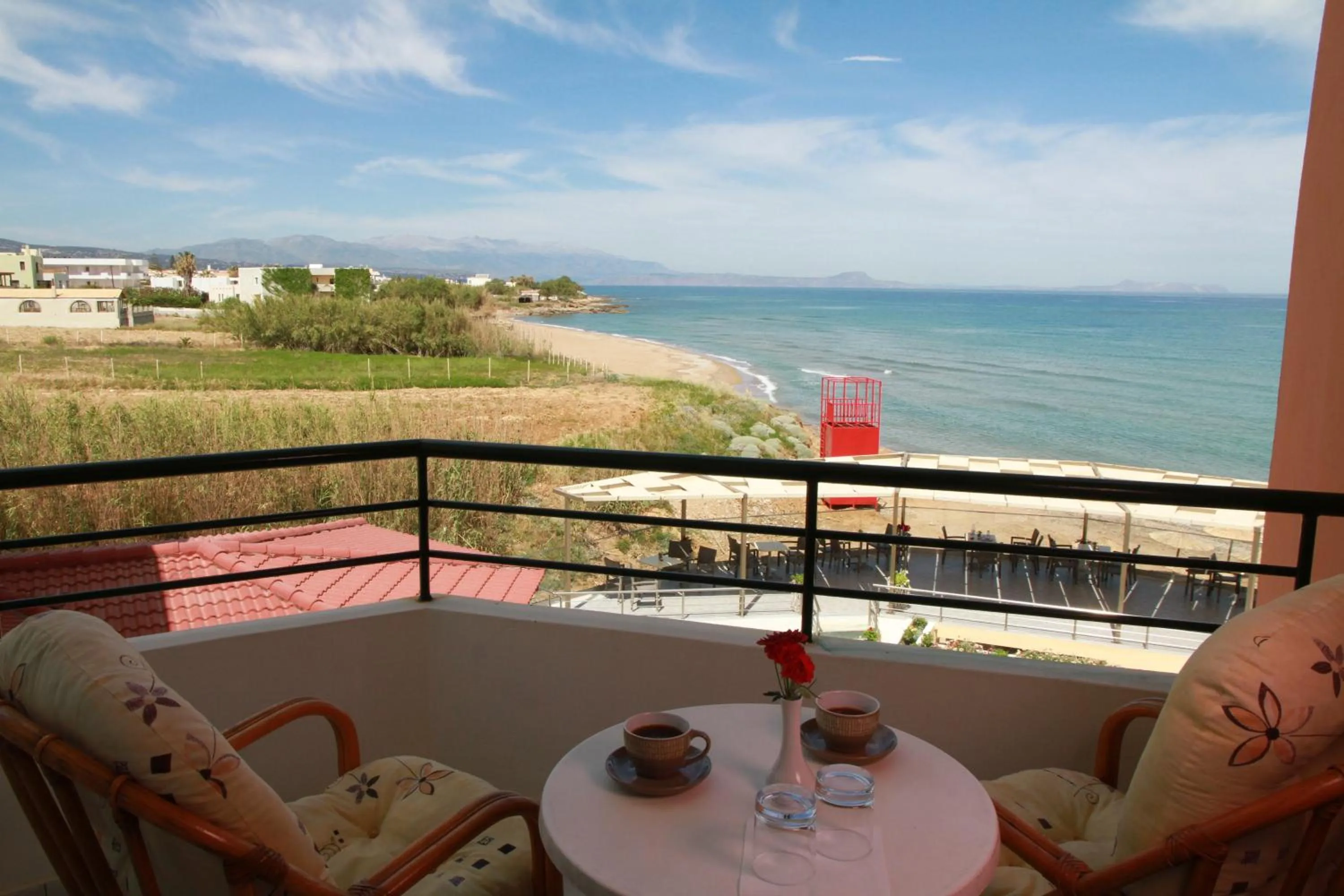 Balcony/Terrace in Dedalos Beach Hotel