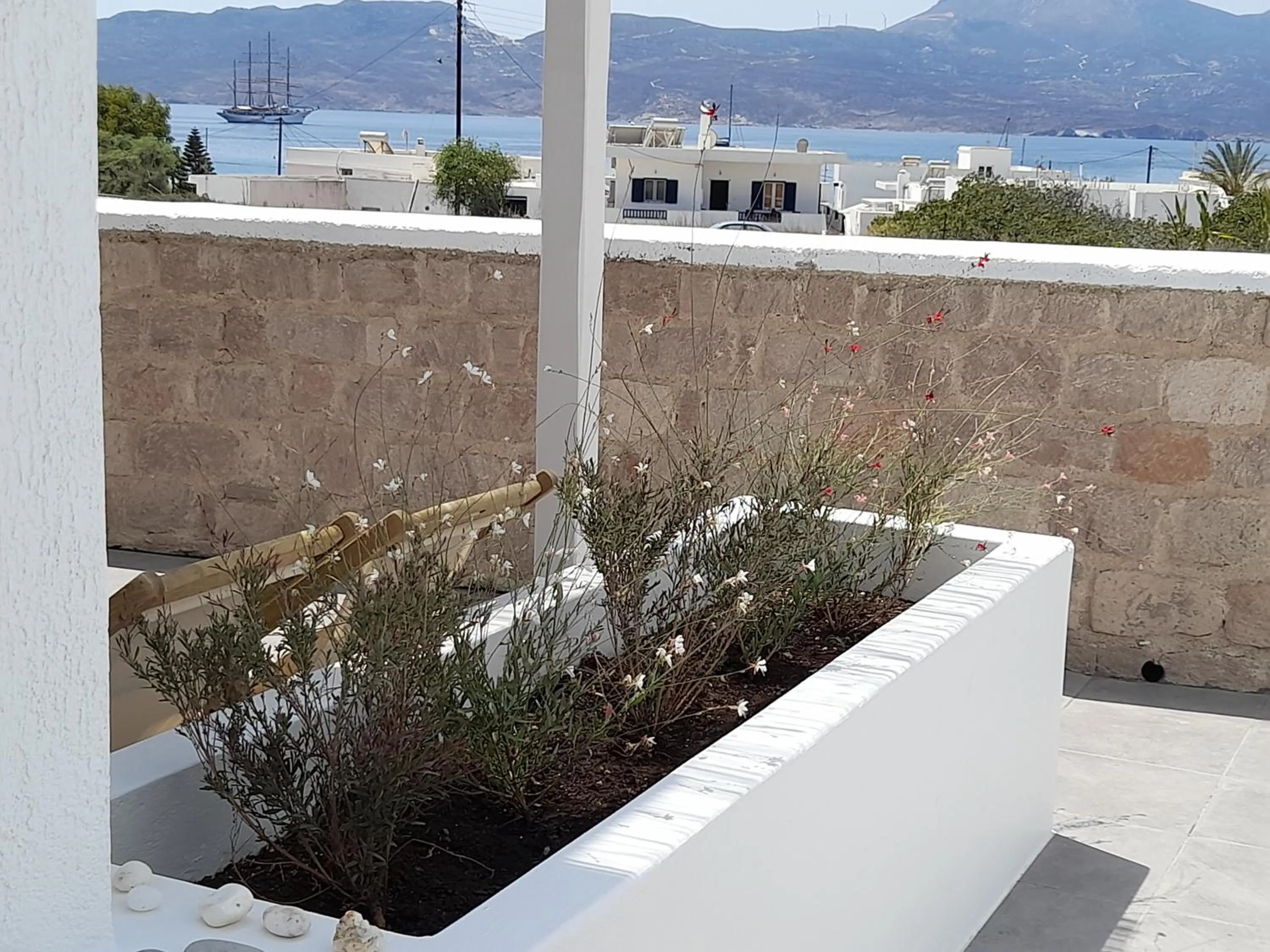 Sea view in Hotel Ippocampos Studios