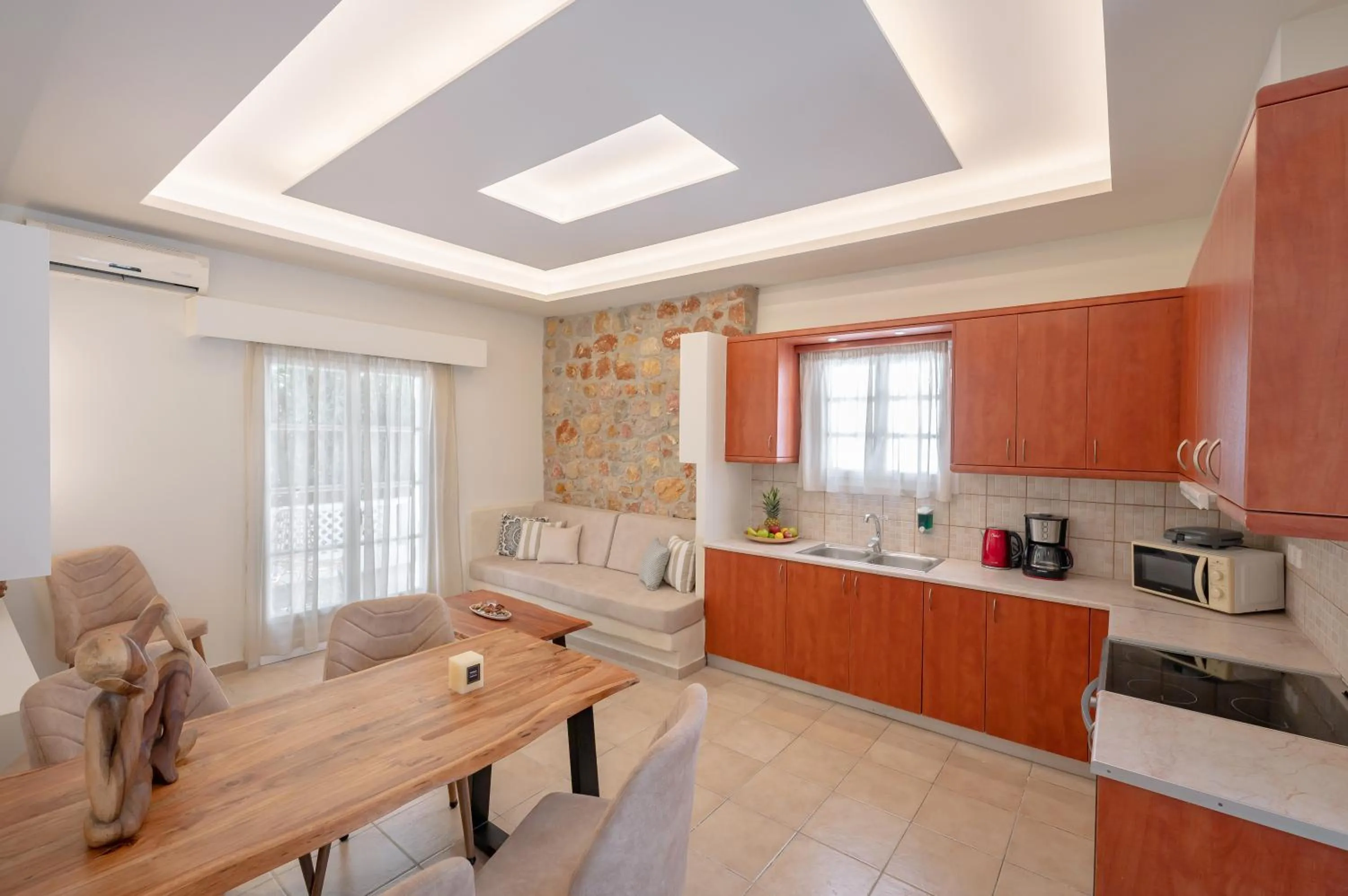 Seating area in Loukas & Emma Eco Houses