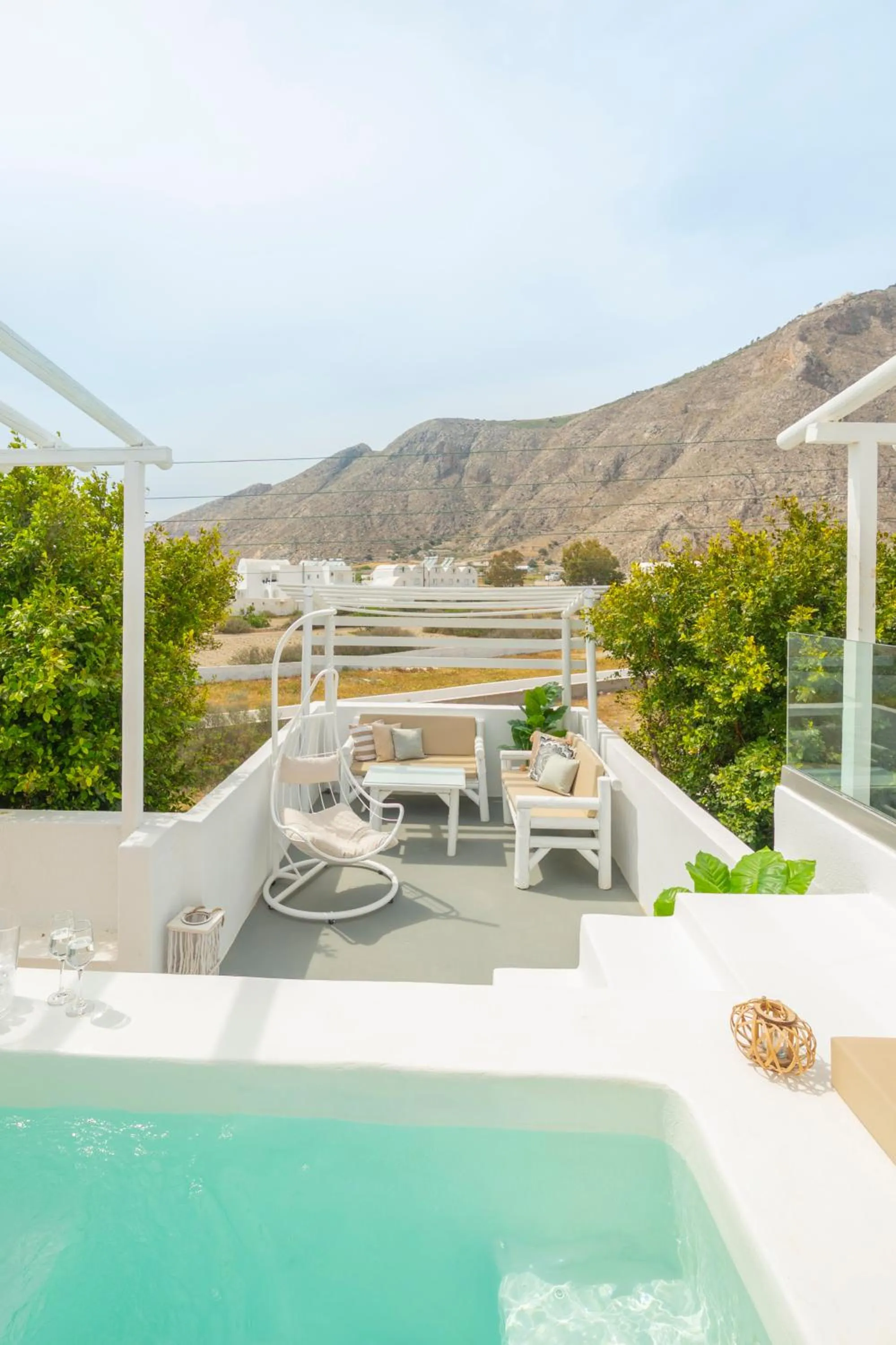 Hot Tub in Loukas & Emma Eco Houses