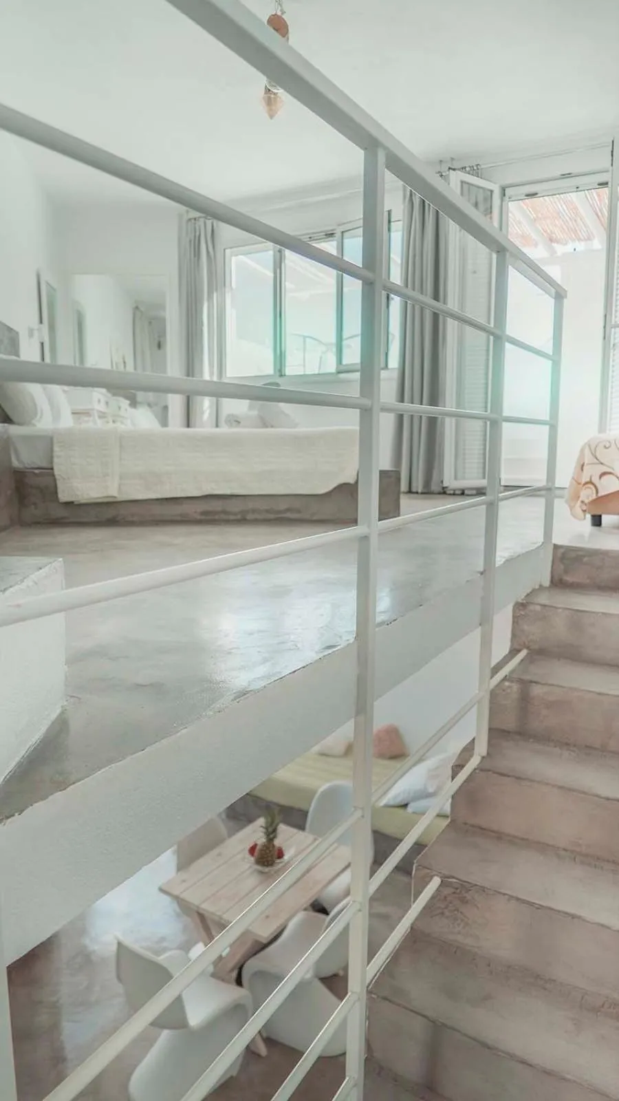 Bed in Loukas & Emma Eco Houses