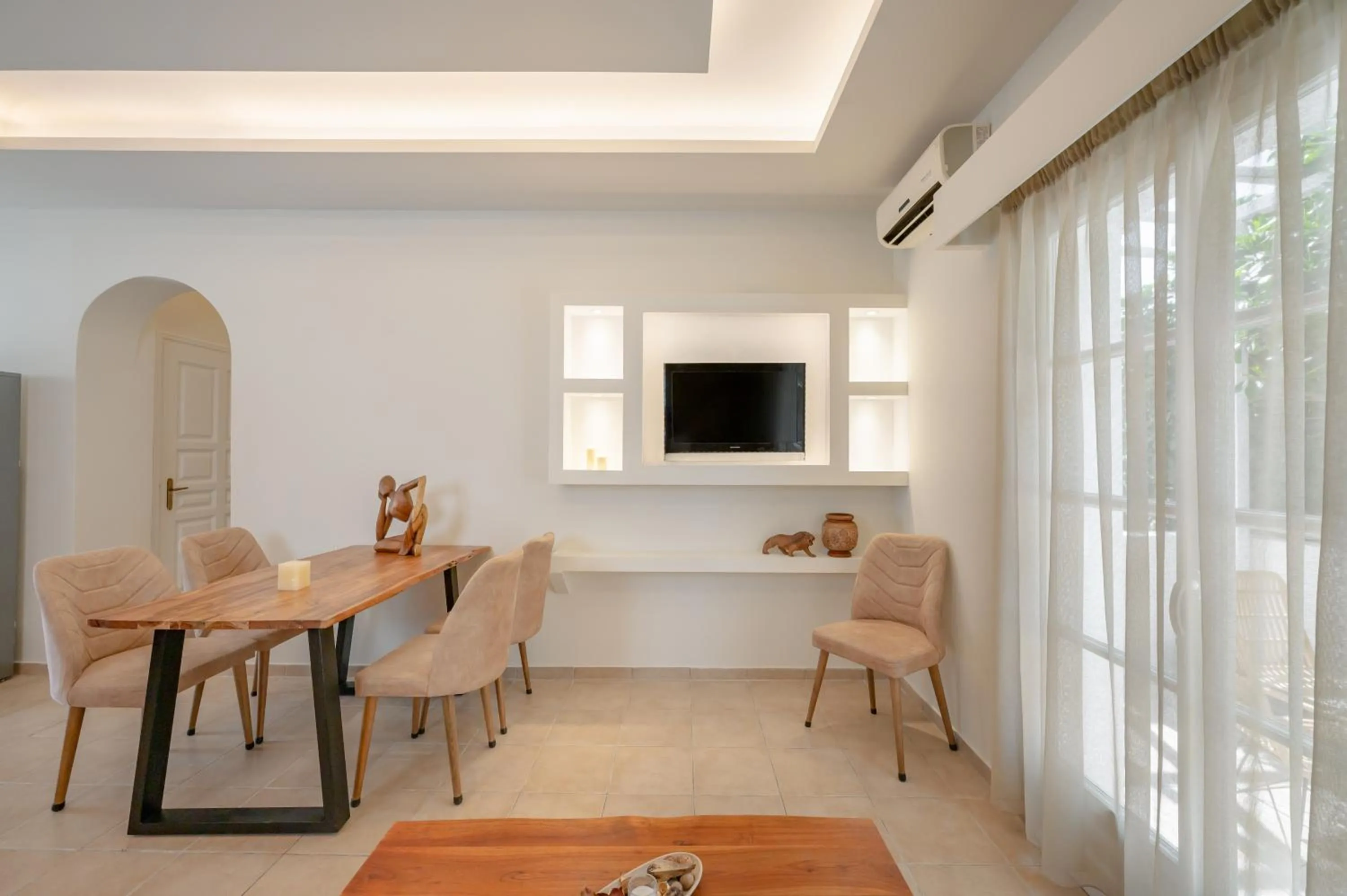 Seating area in Loukas & Emma Eco Houses