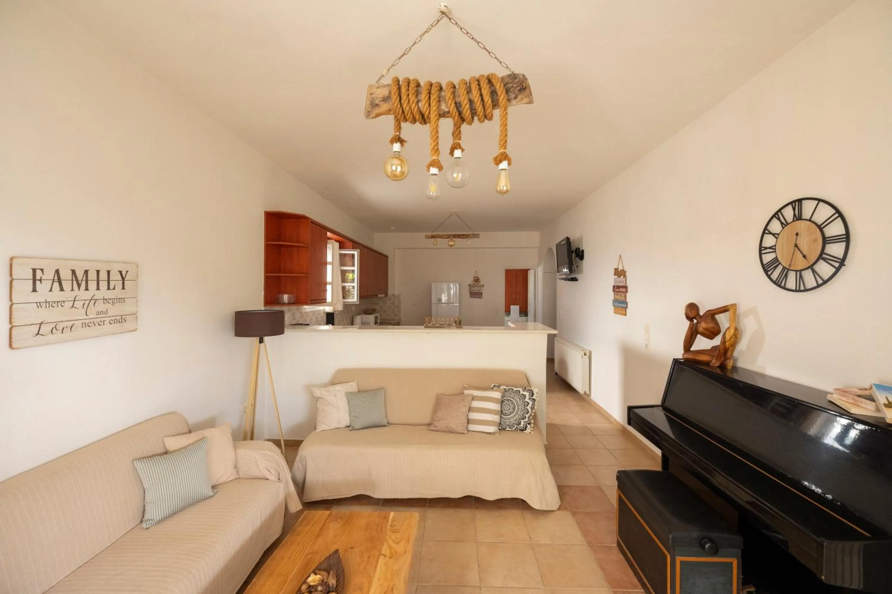 Living room in Loukas & Emma Eco Houses