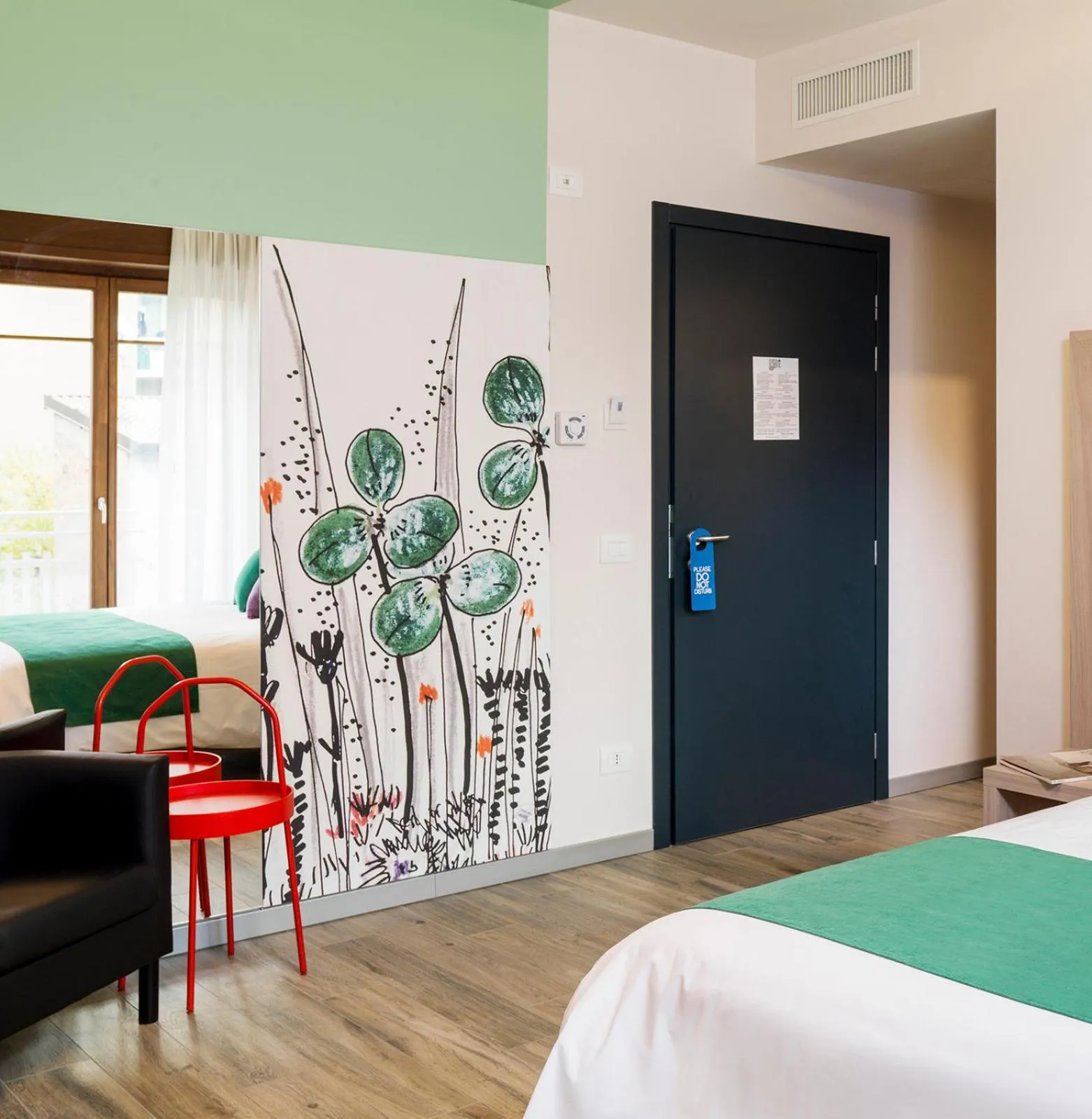 Decorative detail, Bed in Residenza del Borgo