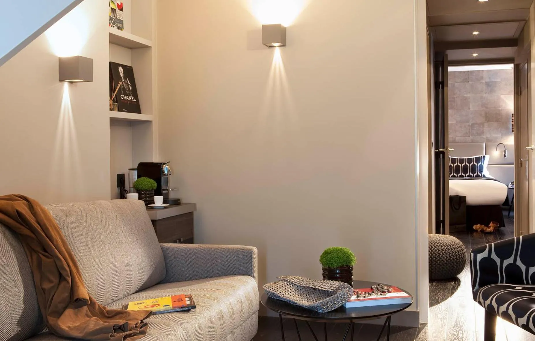 Living room in Le Grey Hotel