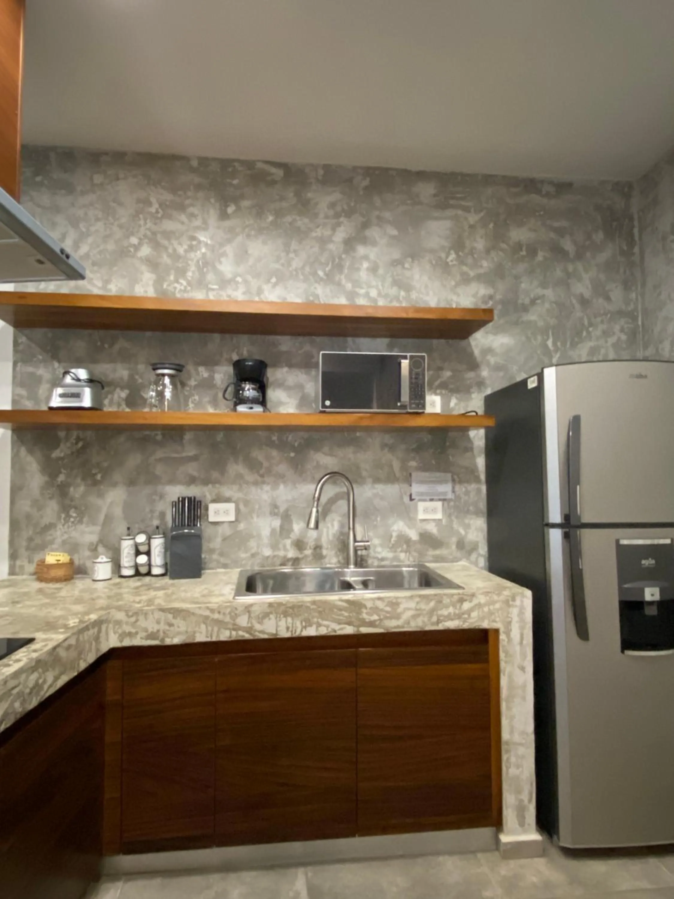 Kitchen or kitchenette in Panacea Condo Tulum
