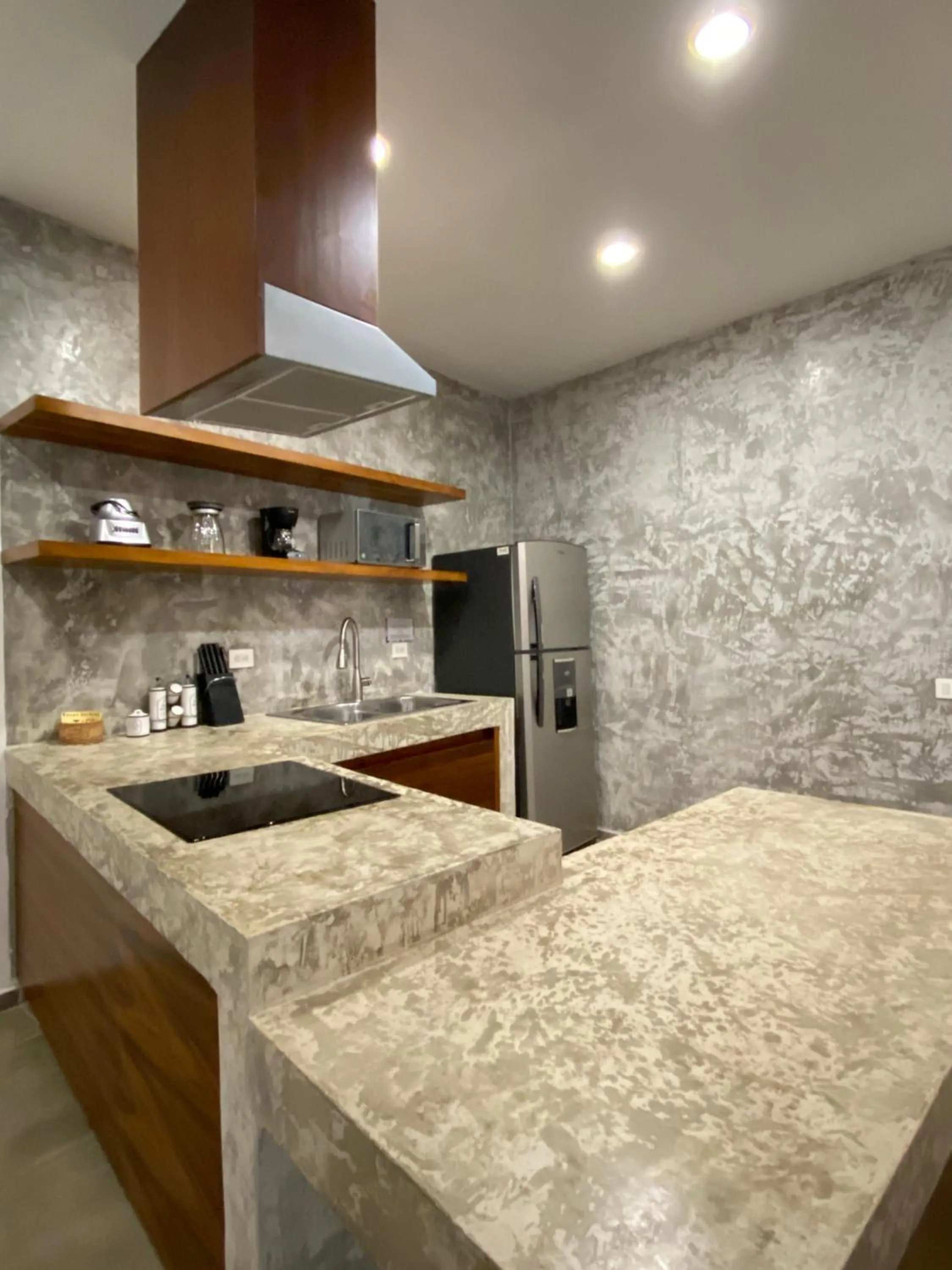 Kitchen or kitchenette in Panacea Condo Tulum