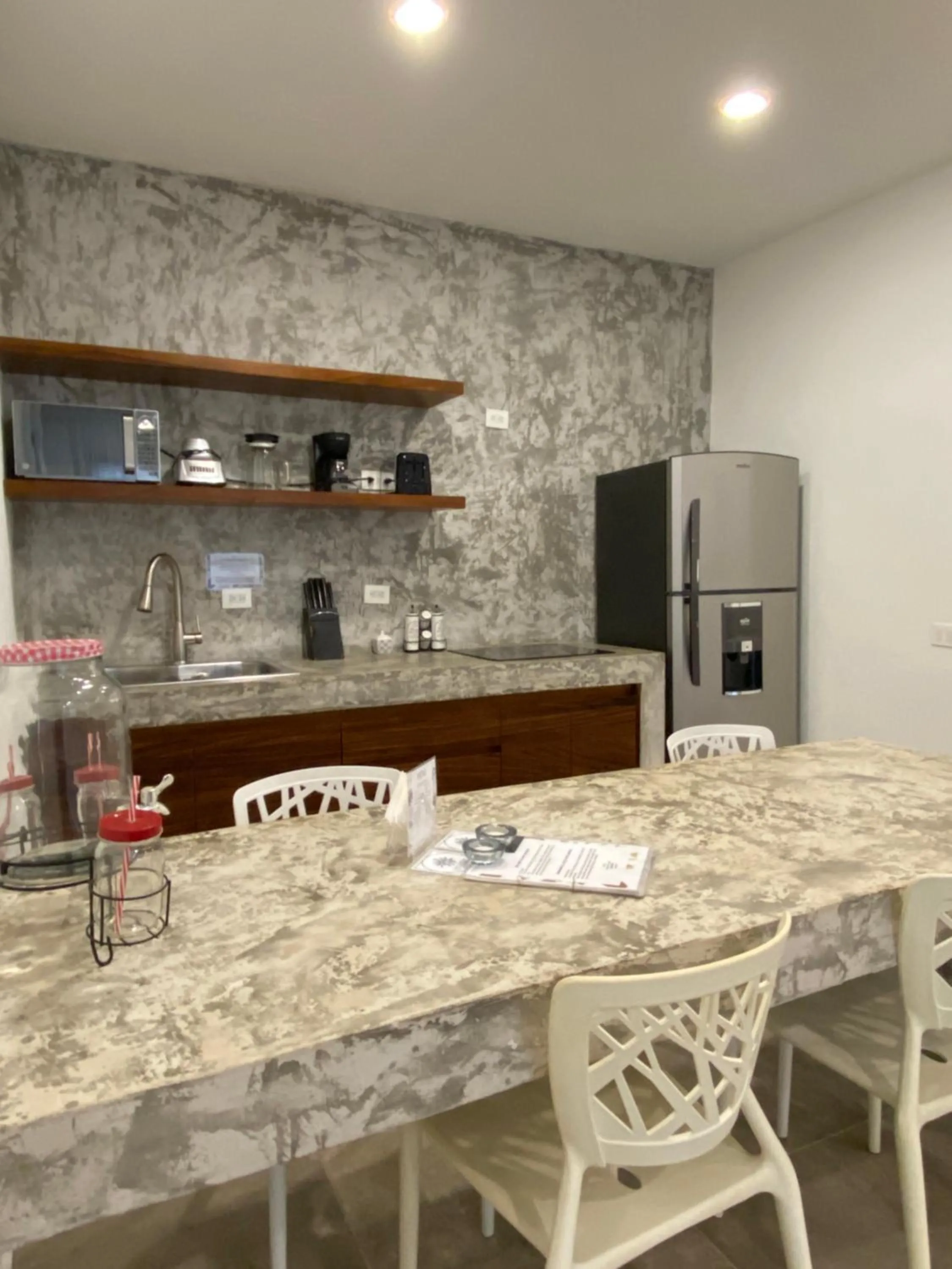 Kitchen or kitchenette in Panacea Condo Tulum