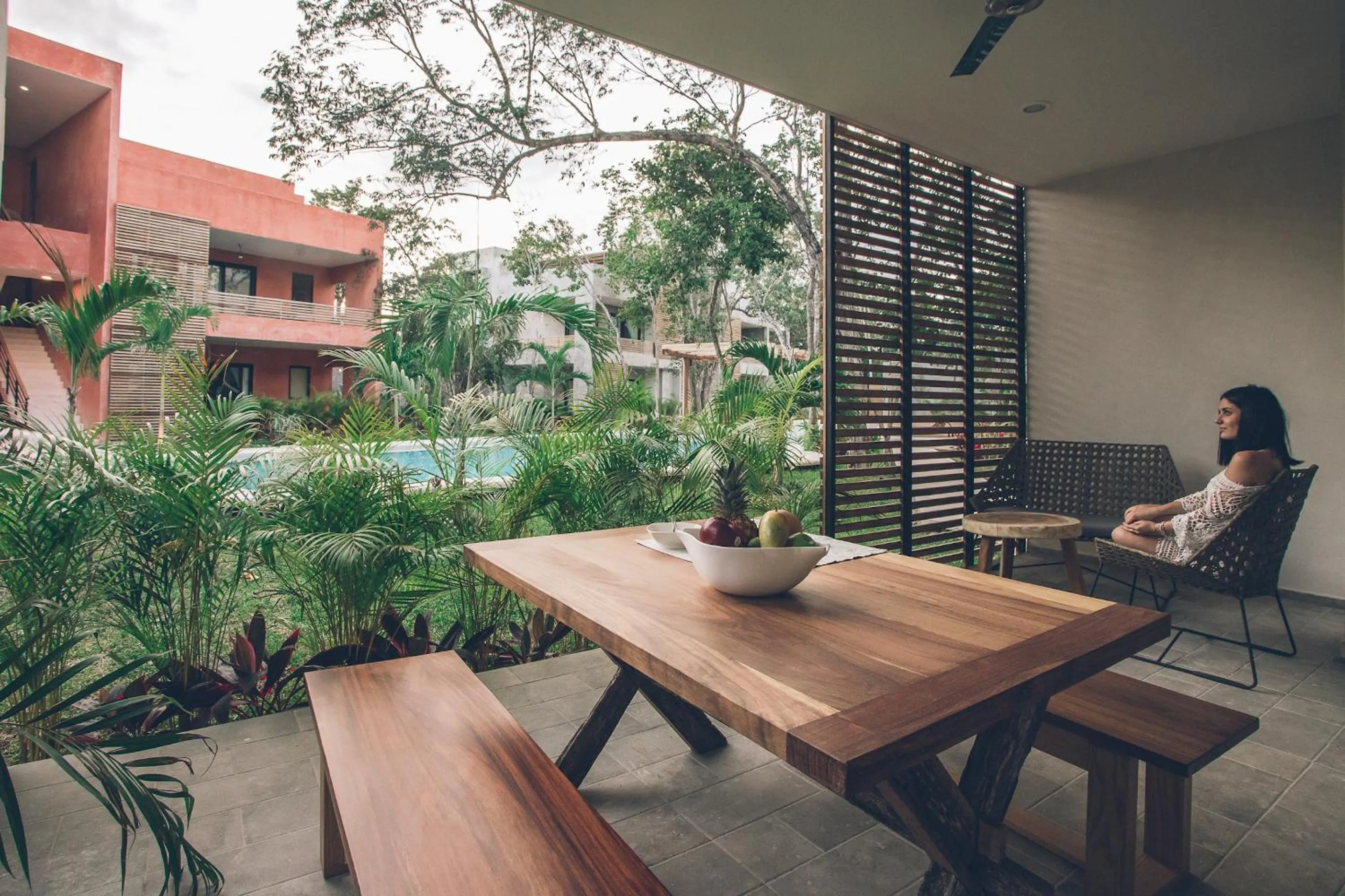 Patio in Panacea Condo Tulum