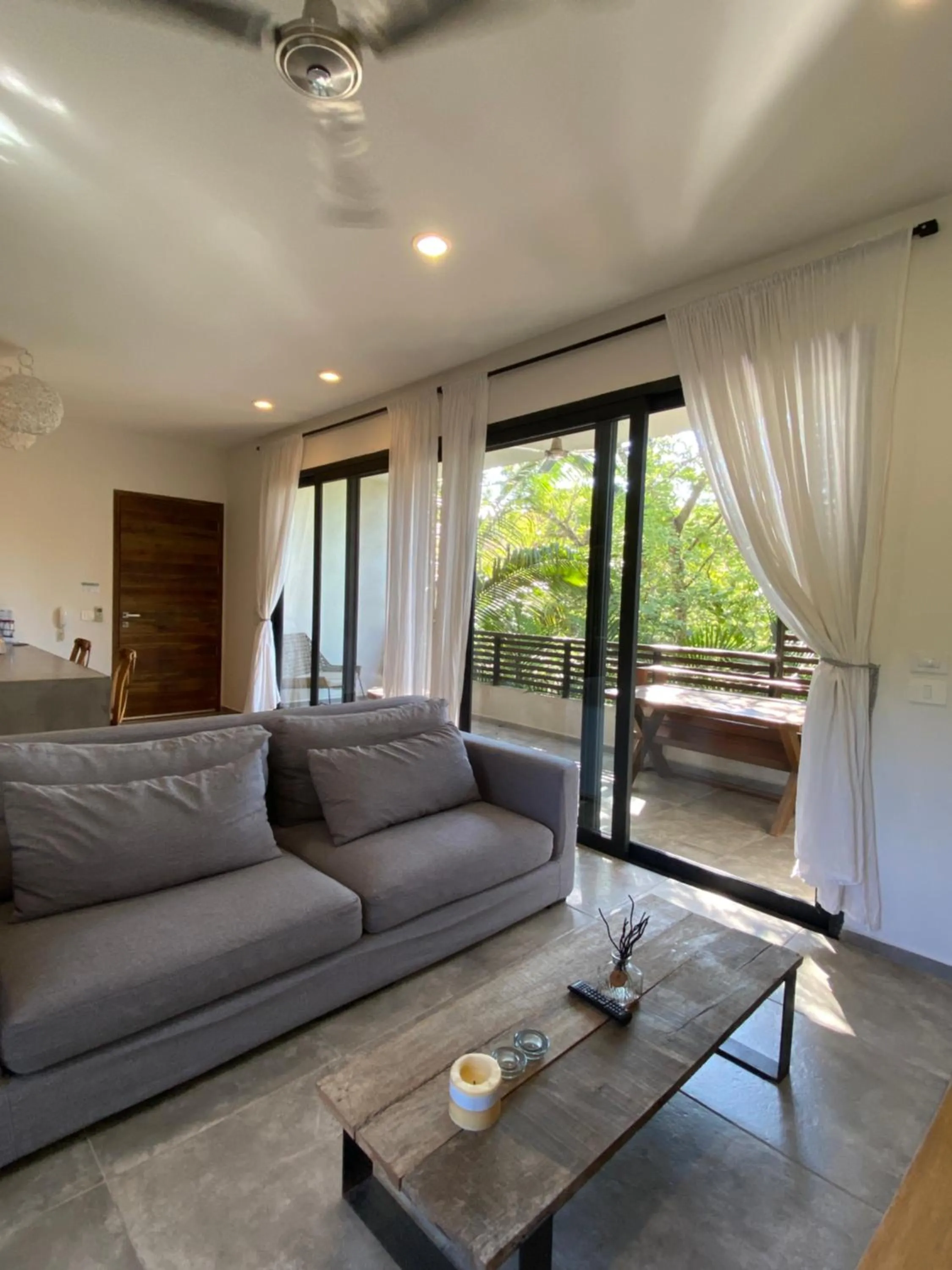 Seating area in Panacea Condo Tulum