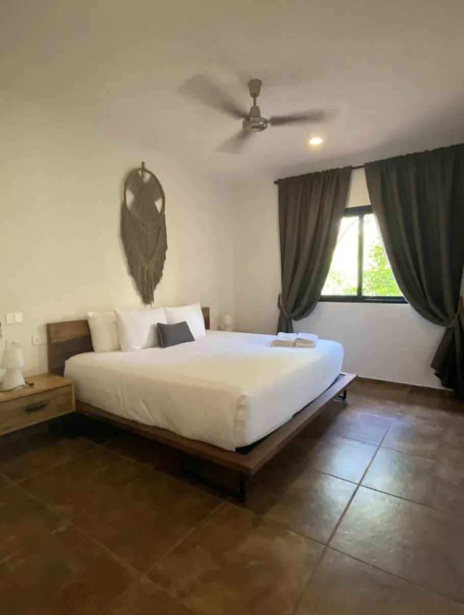 Bedroom, Bed in Panacea Condo Tulum