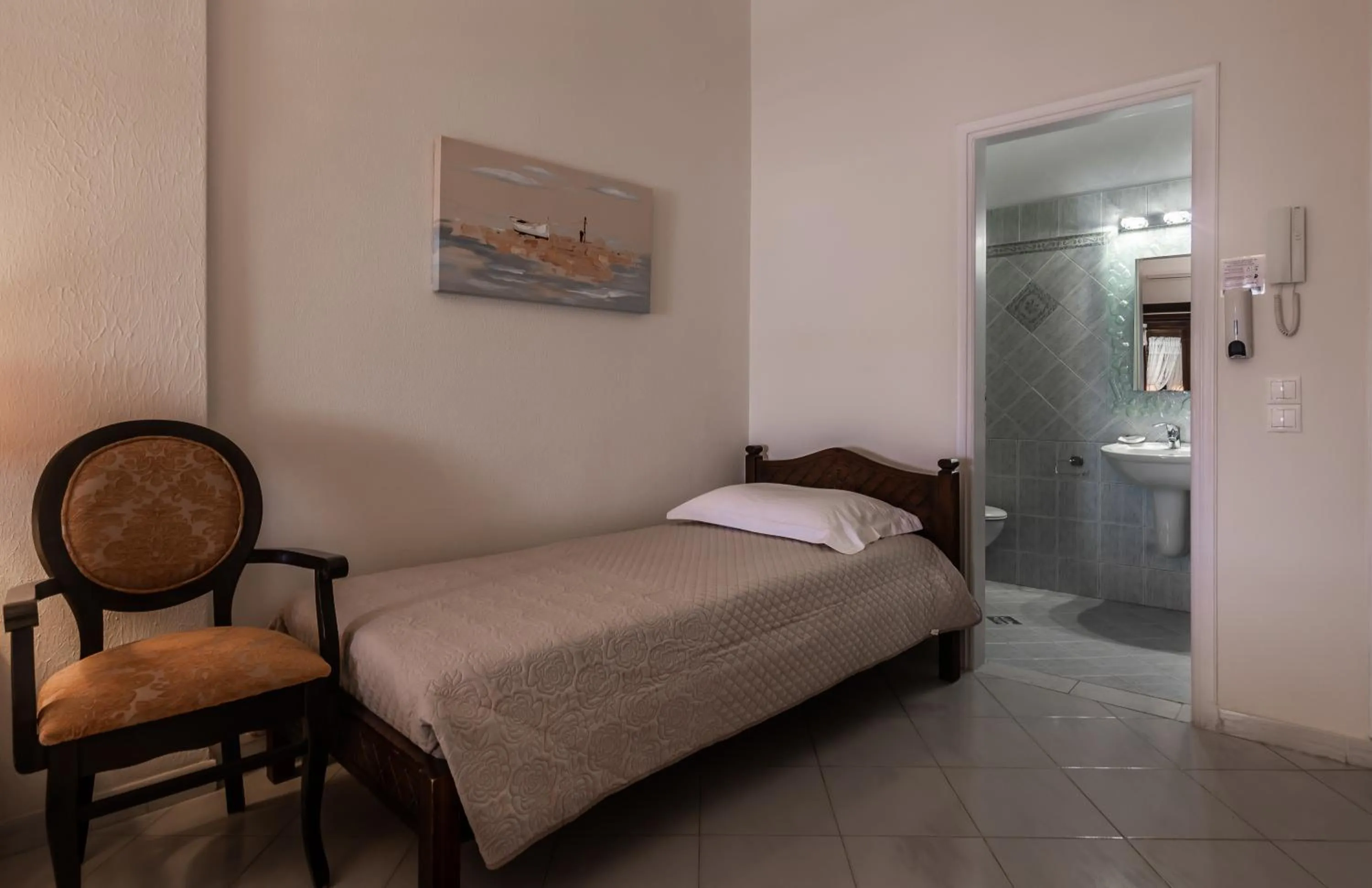 Bed in Villa Zampeta