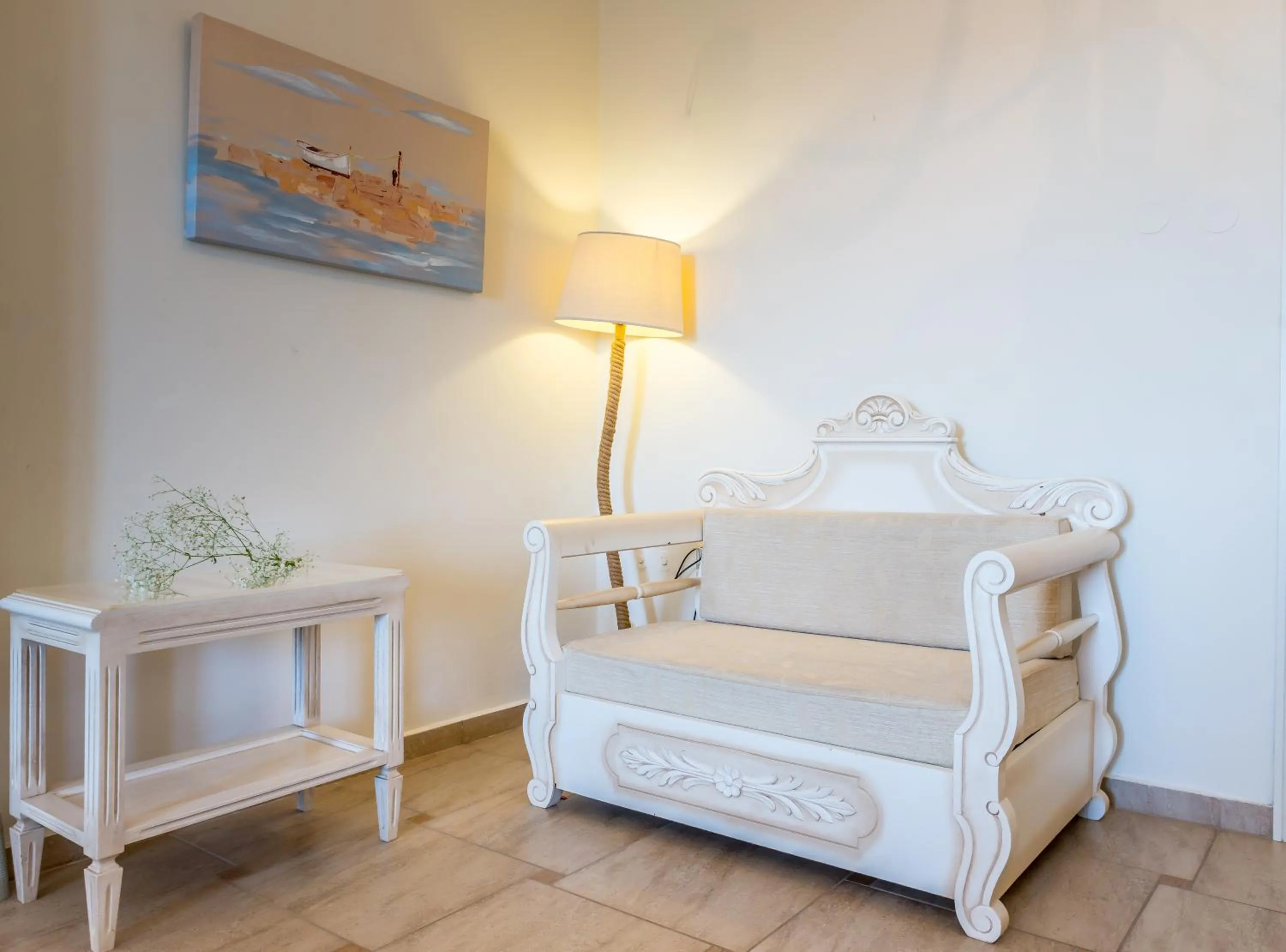 Bed in Villa Zampeta