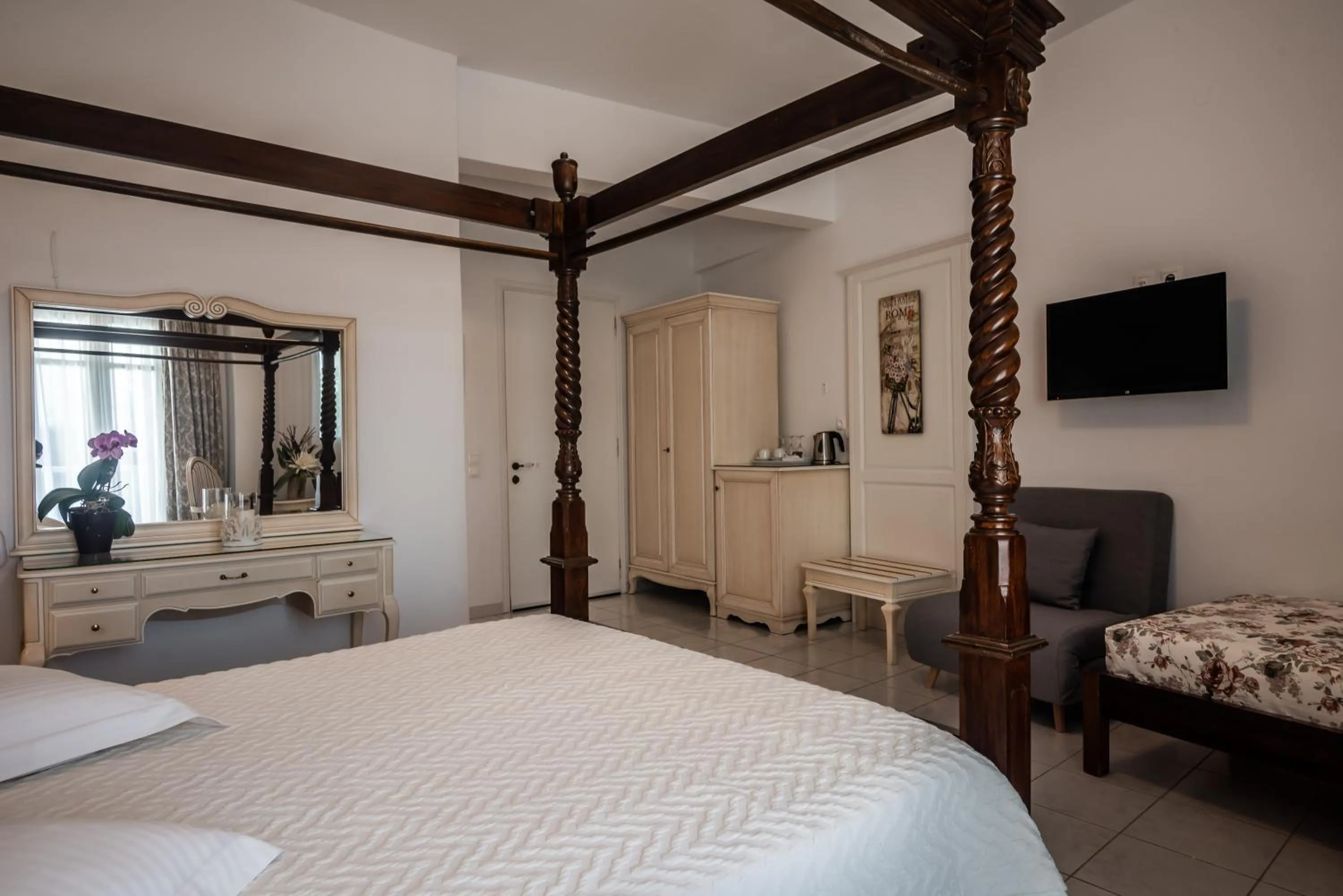 Bed in Villa Zampeta