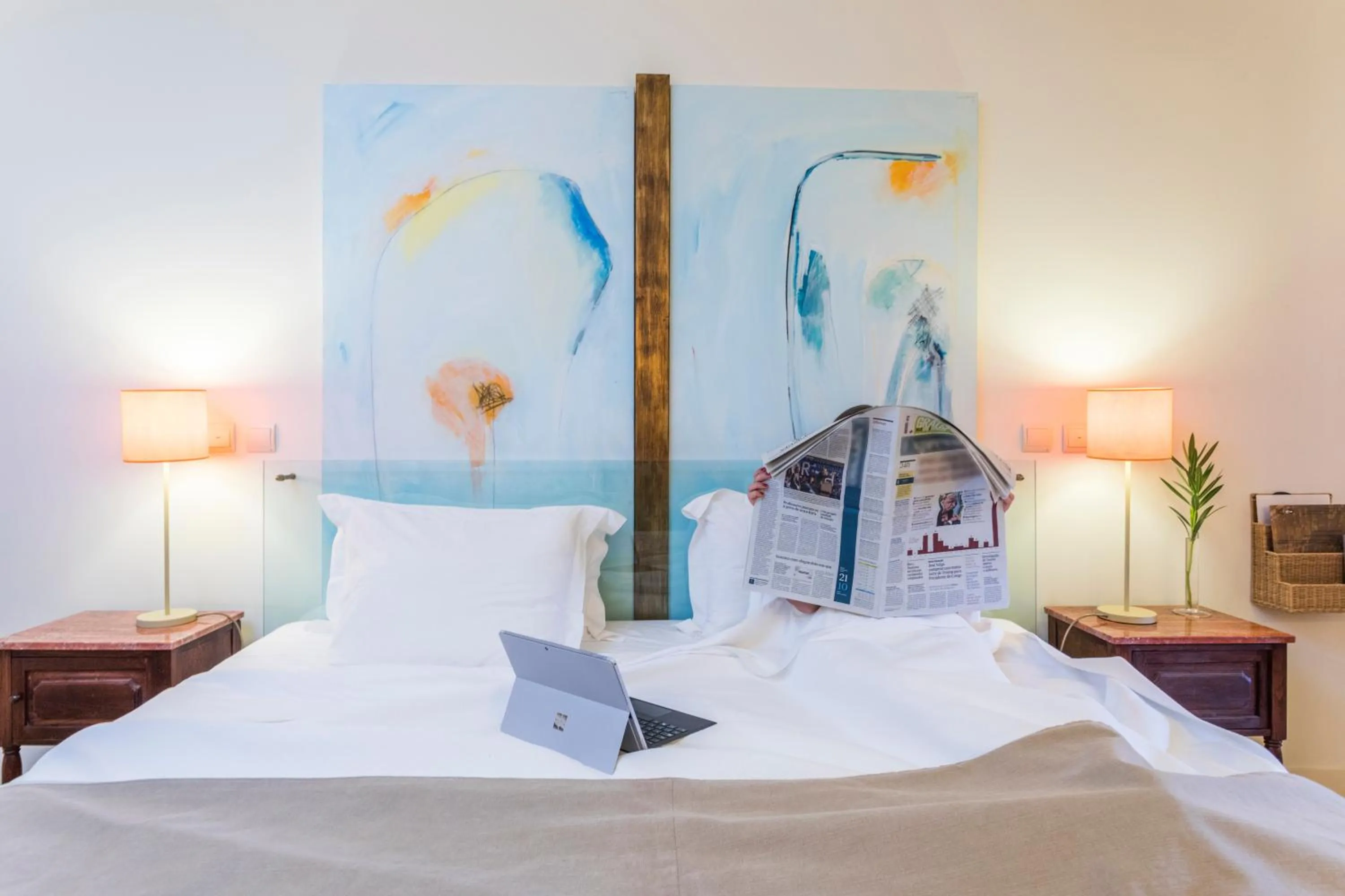 Bed in Hotel Fonte Santa