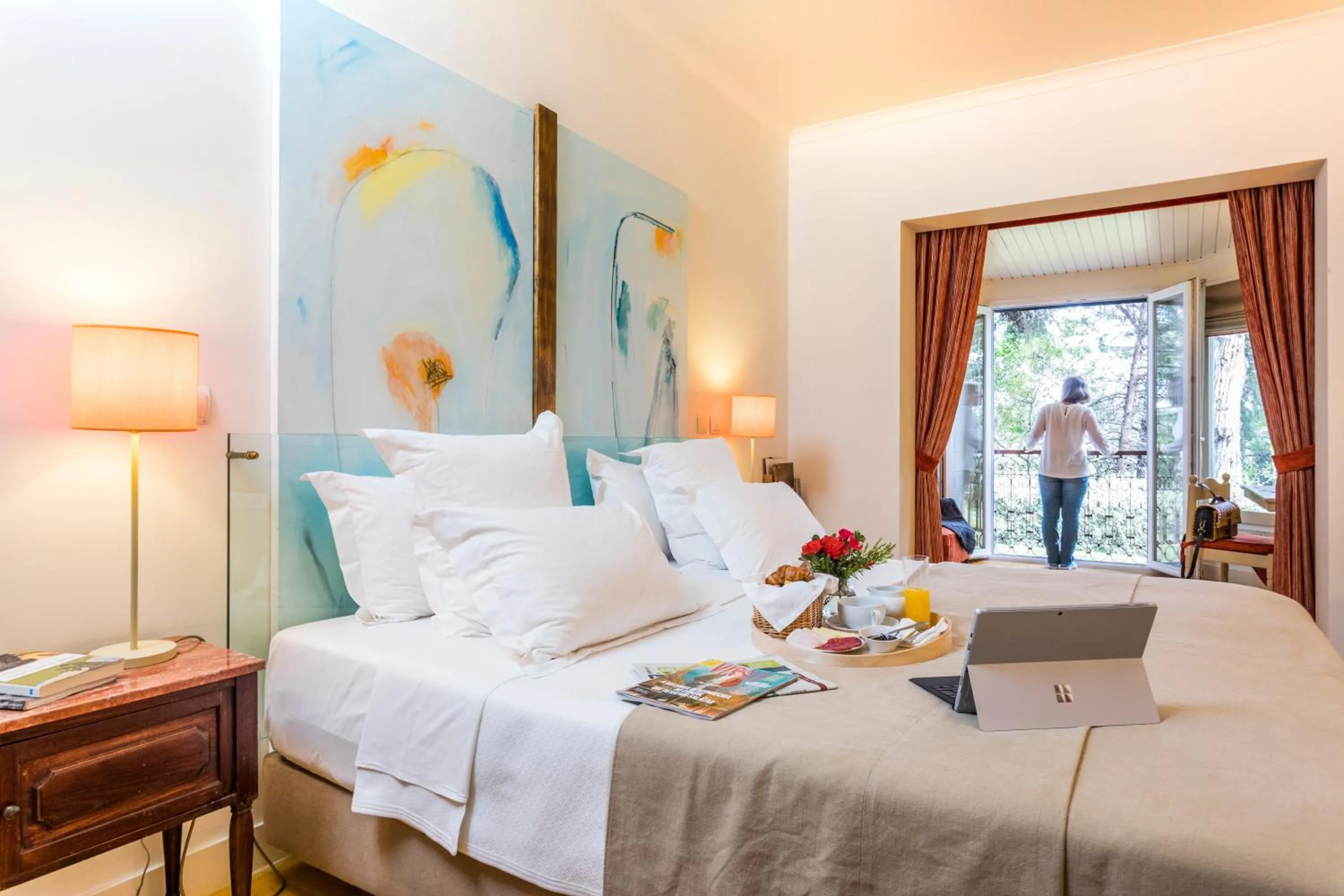 Bed in Hotel Fonte Santa