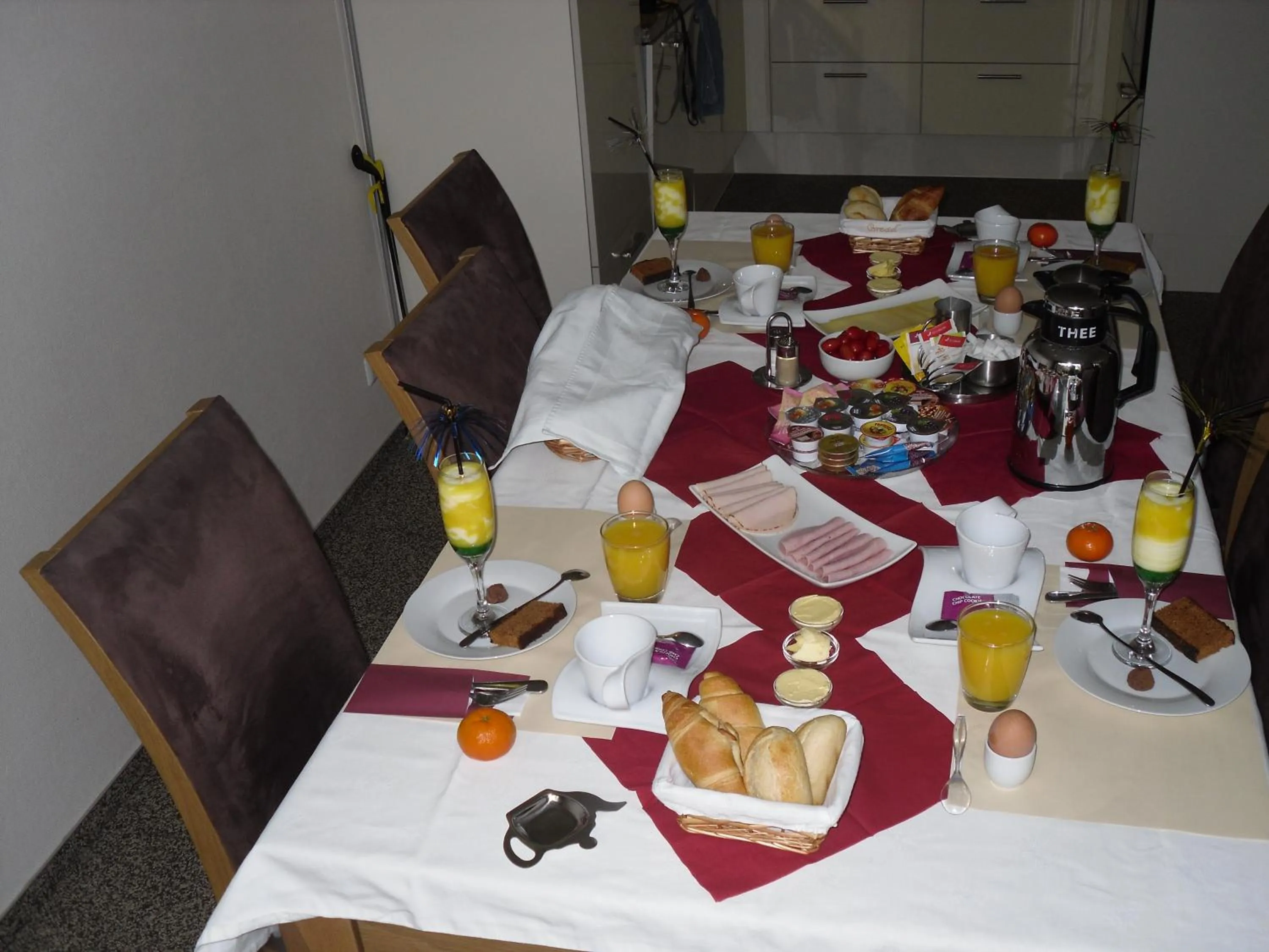 Food and drinks in Rene's B&B