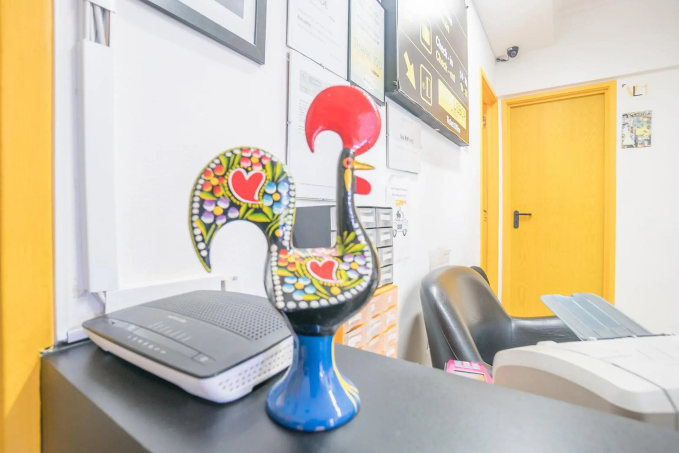 Decorative detail in Vistas de Lisboa Hostel