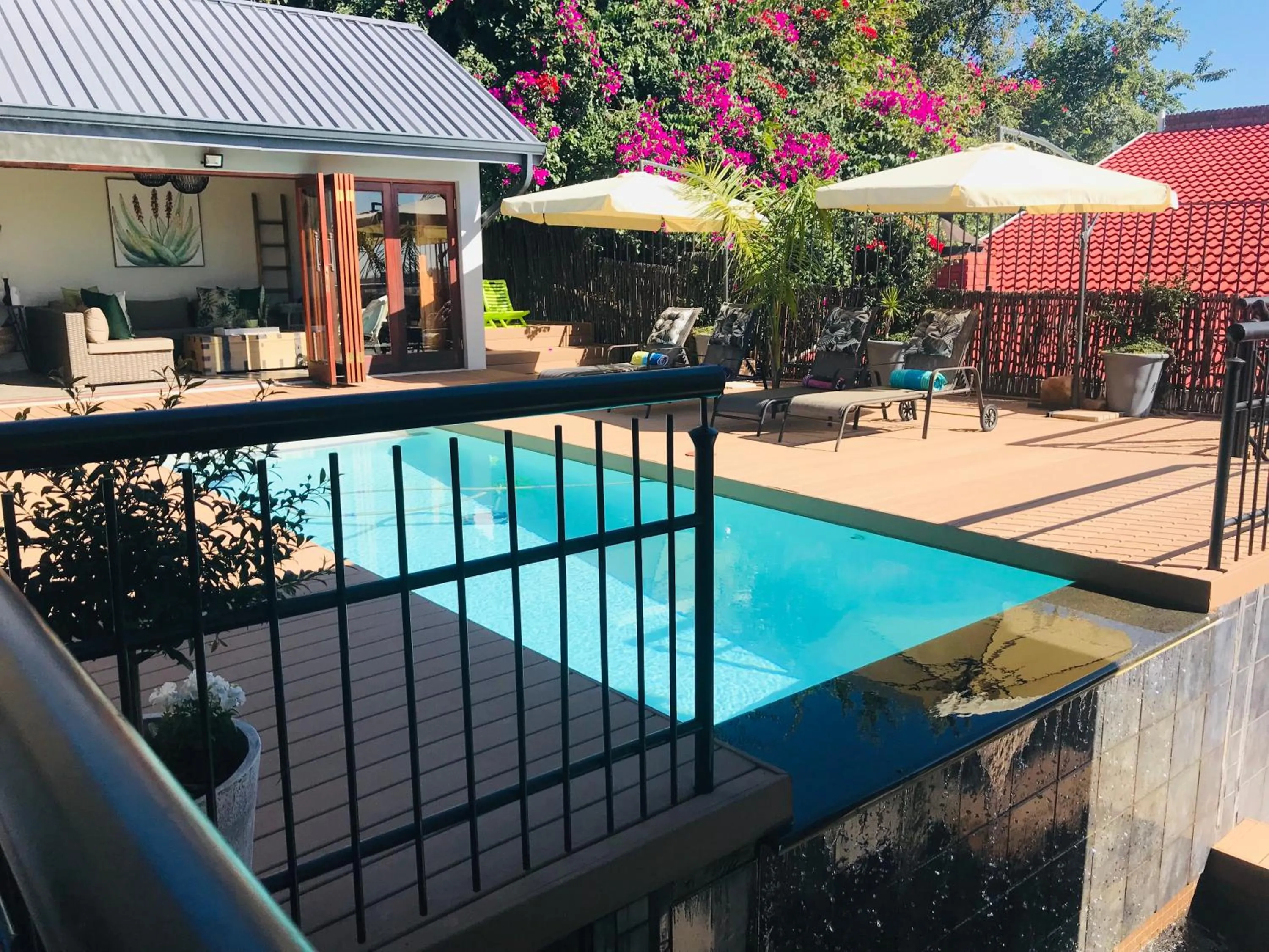 Pool view in Bokamoso Views