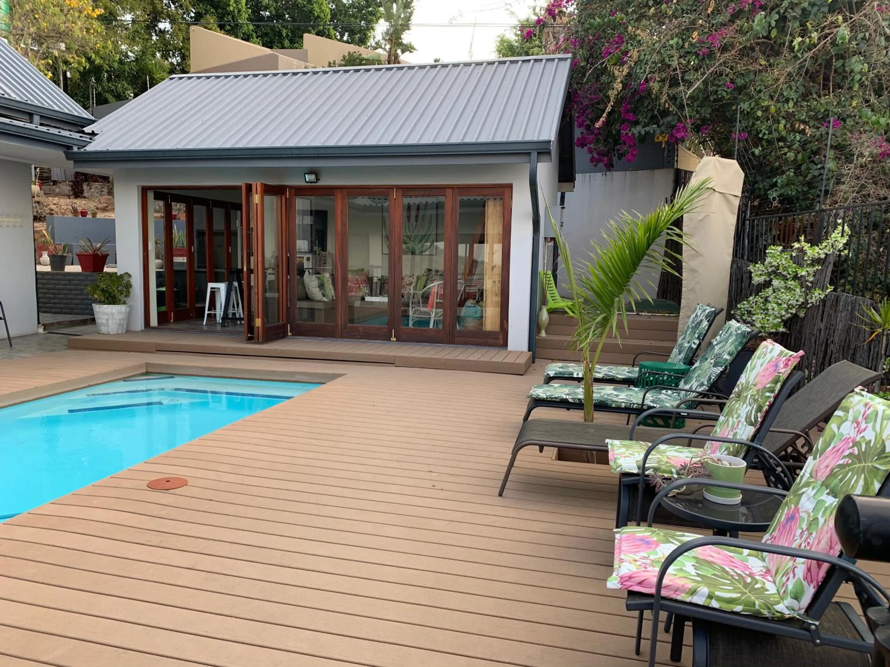 Pool view in Bokamoso Views