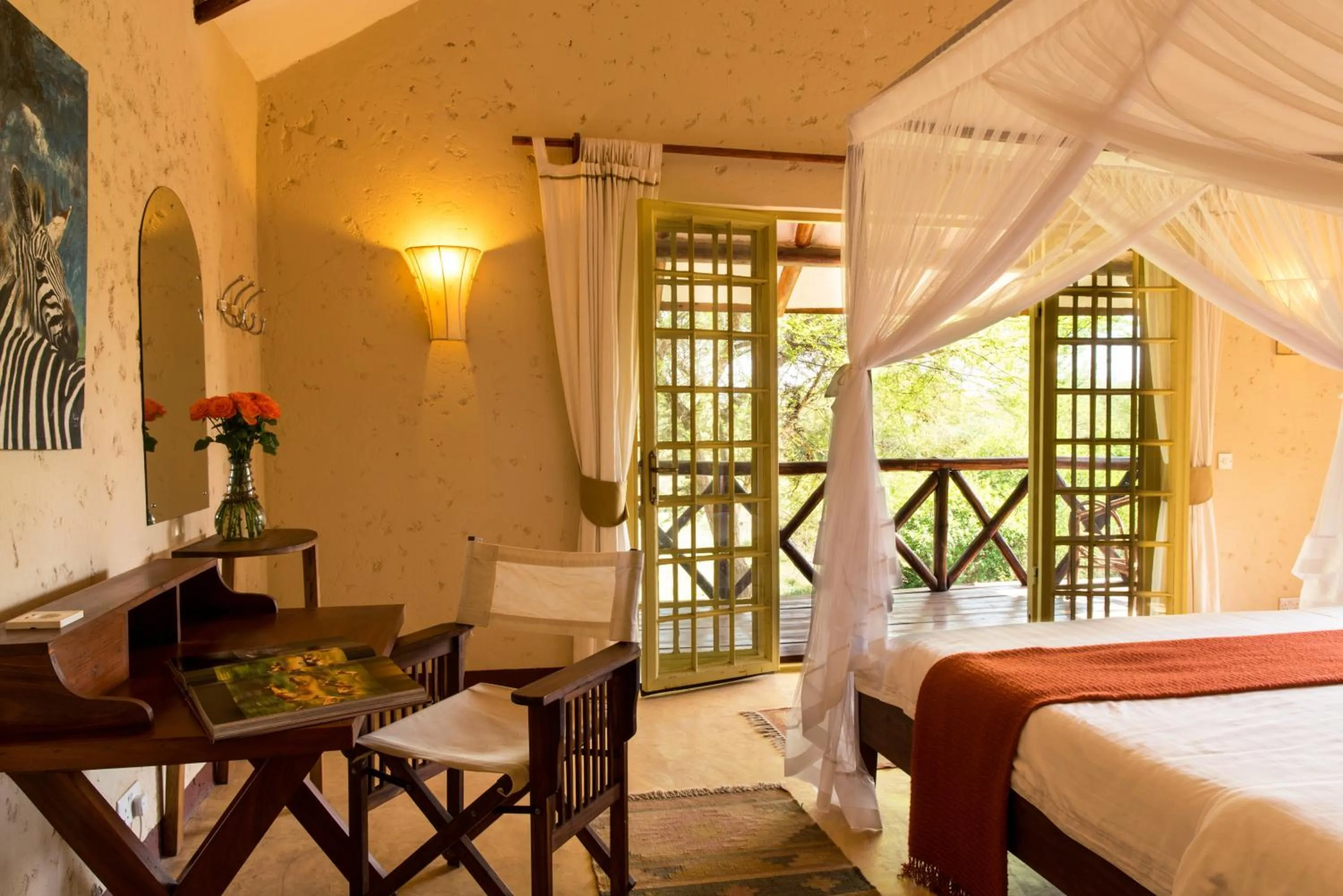 View (from property/room), Bed in Kili Villa Kilimanjaro Luxury Retreat