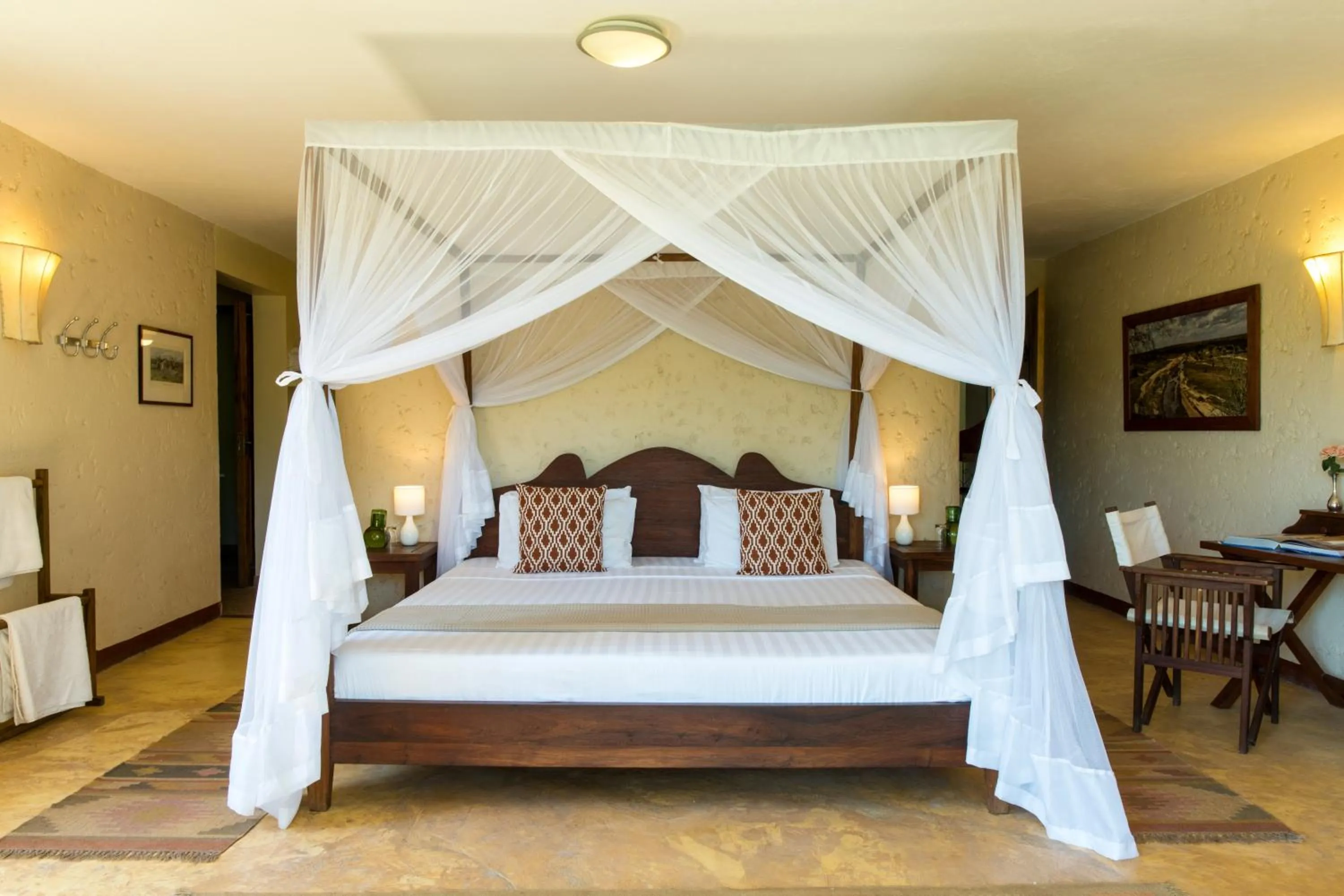 Bed in Kili Villa Kilimanjaro Luxury Retreat