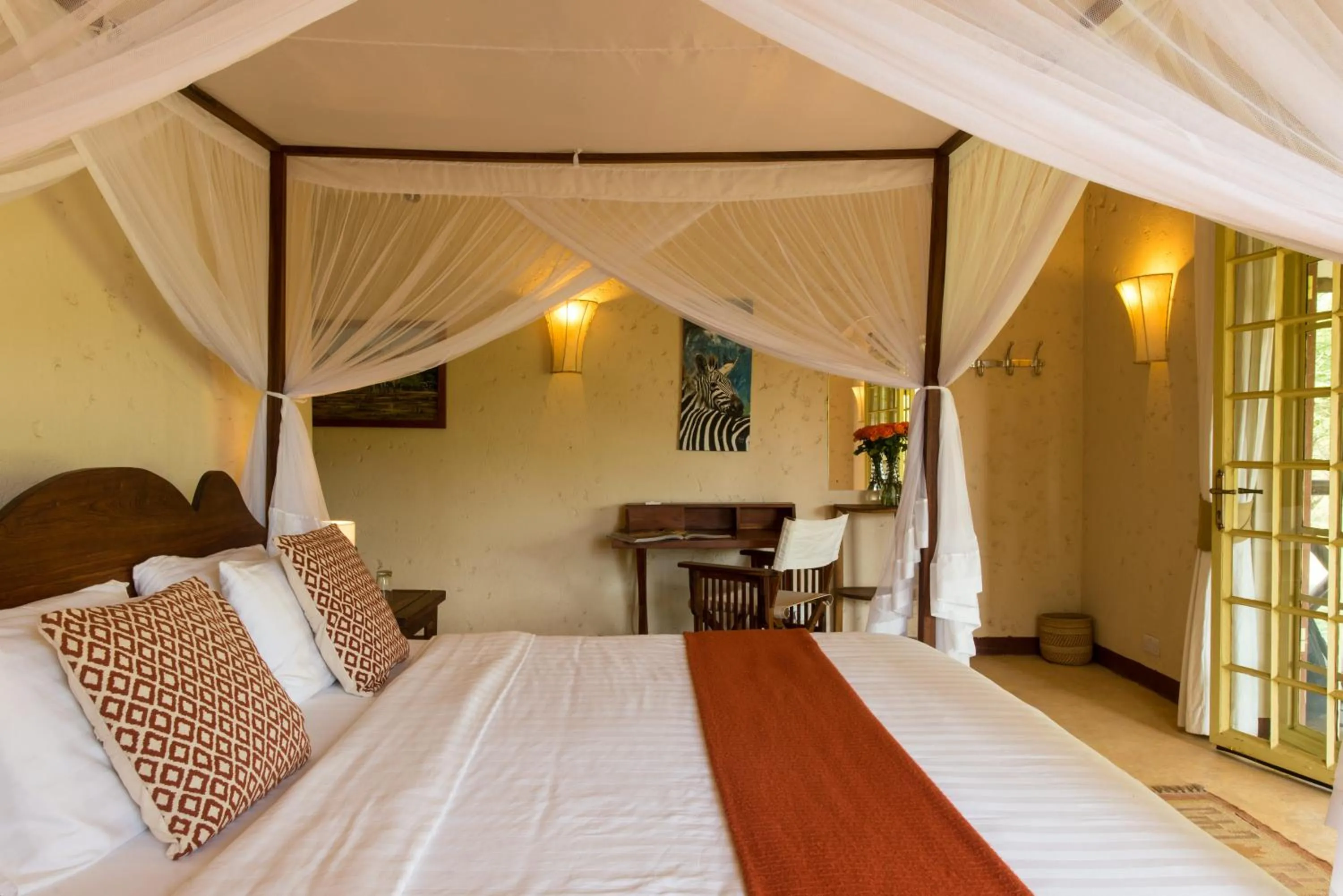 Bed in Kili Villa Kilimanjaro Luxury Retreat